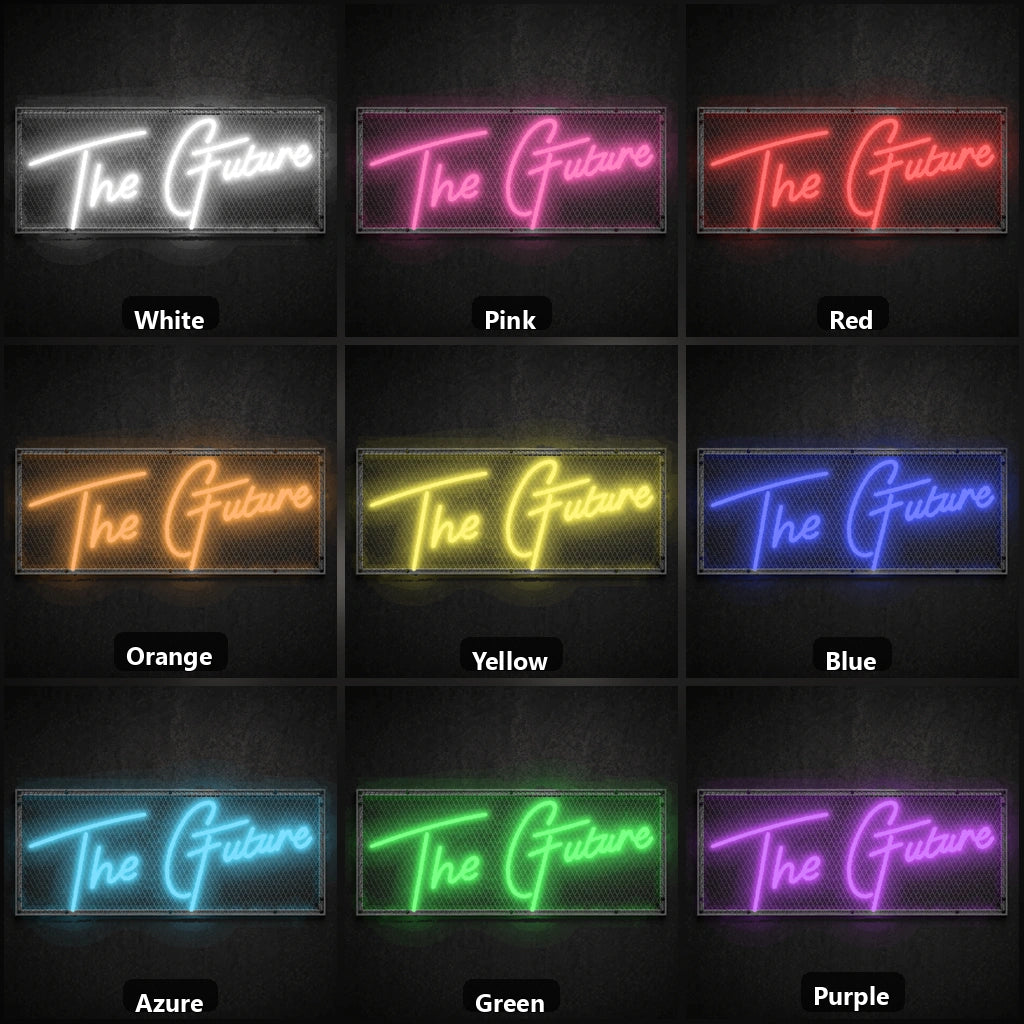 The Future LED Neon Sign color grid