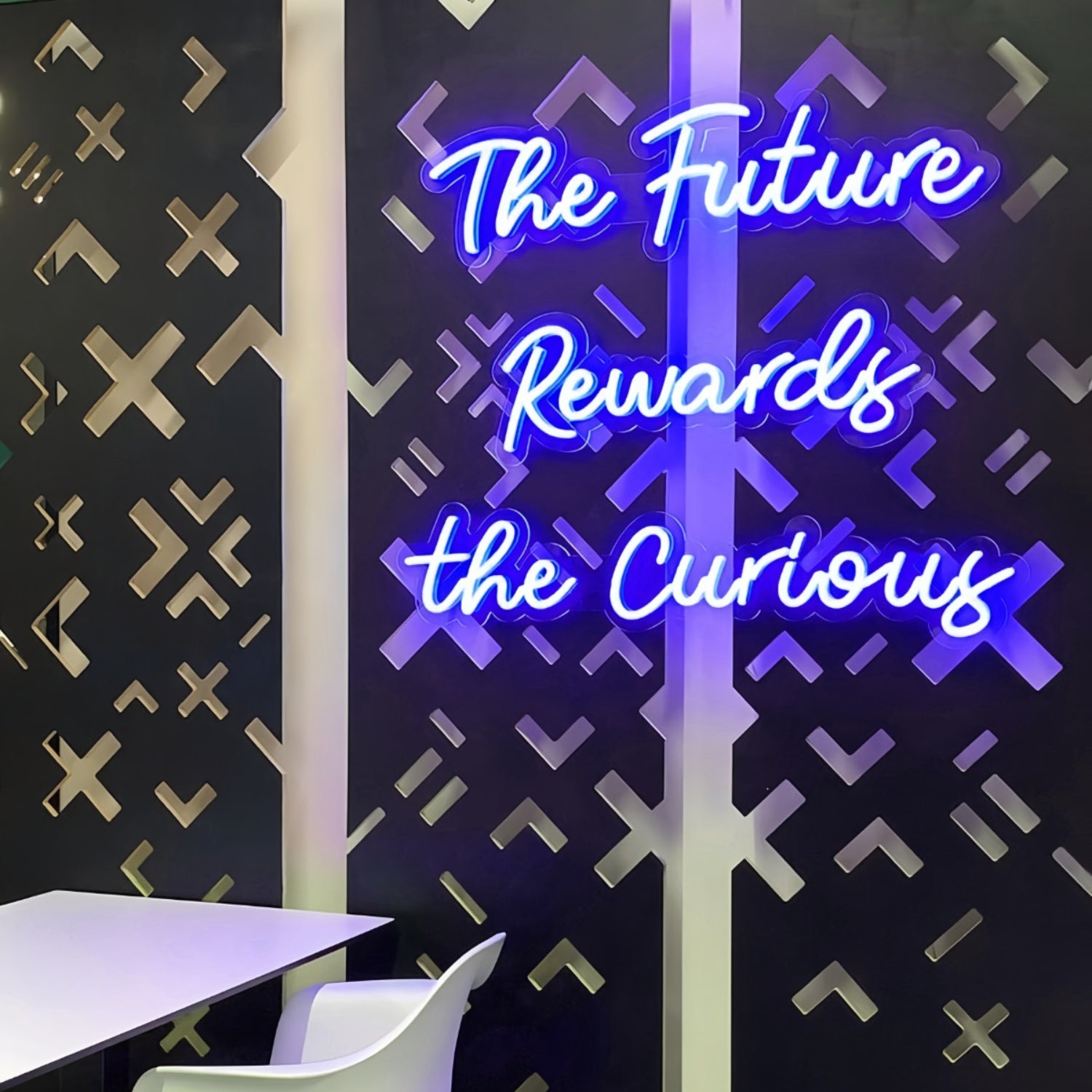 The Future Rewards The Curious Neon Sign | Shineneon