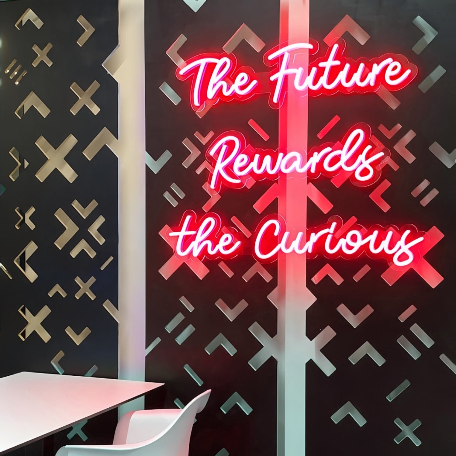 The Future Rewards The Curious Neon Sign | Shineneon