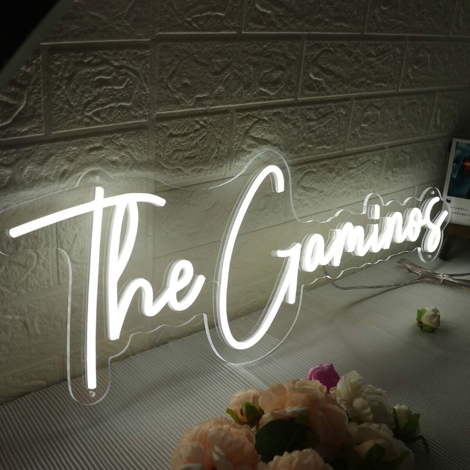 The Gaminos White Led Neon Sign - Shineneon