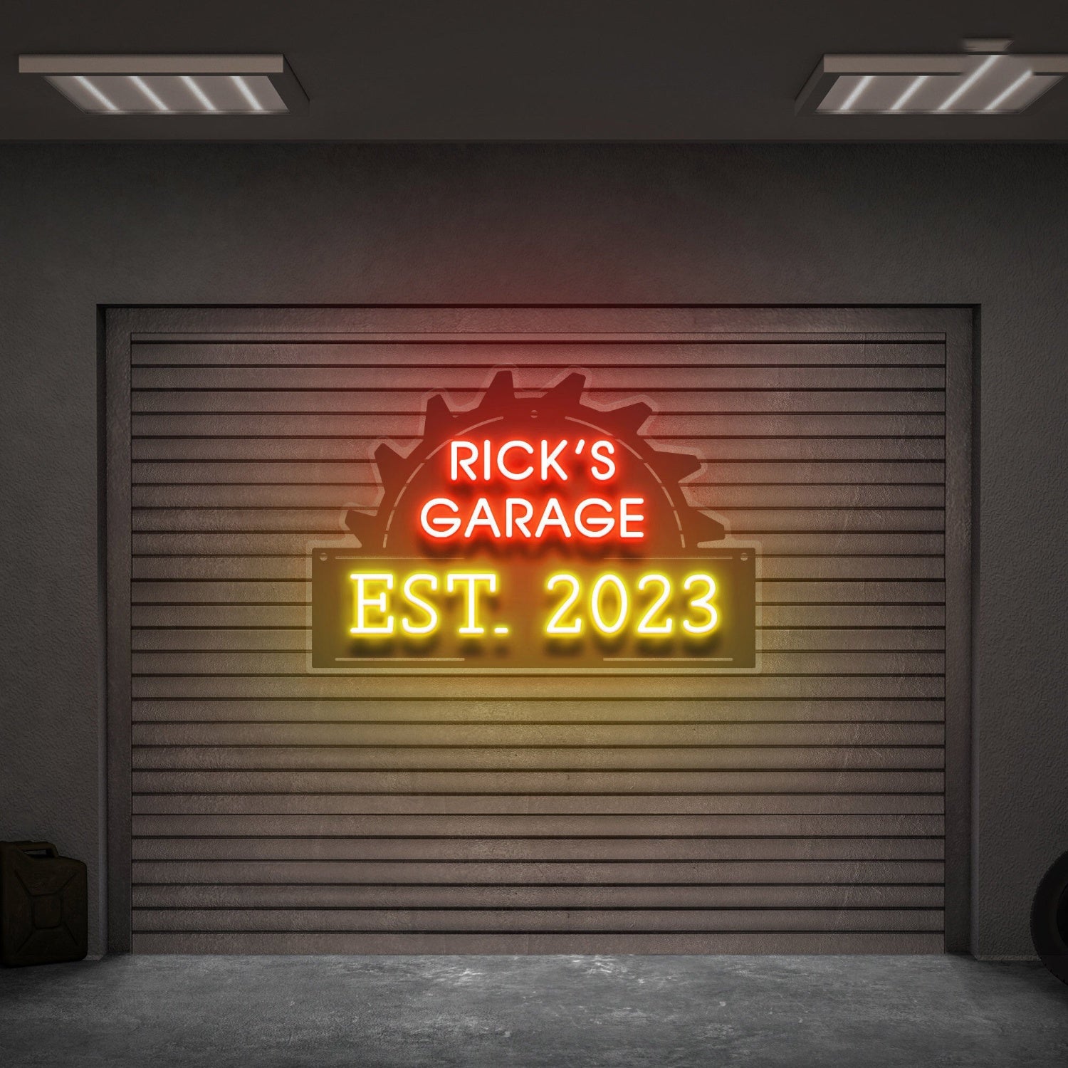 The Garange Name Sign Garage Led Uv Neon Sign For Men Garage Sign | Shineneon