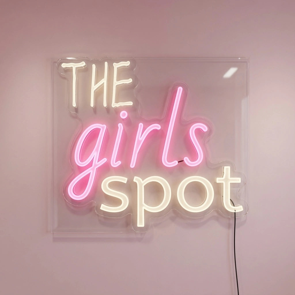 The Girls Spot LED Neon Sign - 01 Original Product Image