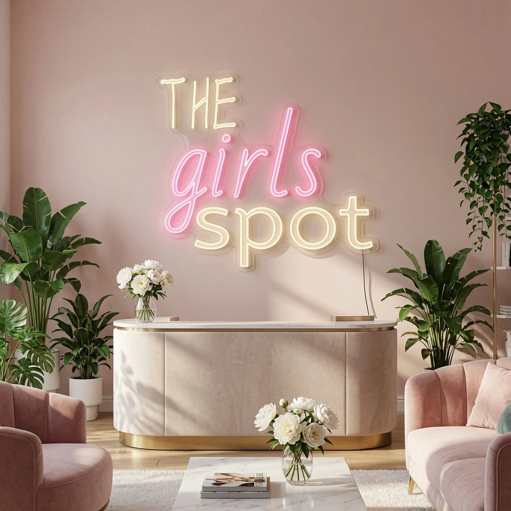 The Girls Spot LED Neon Sign - 02 High-Converting Product Image