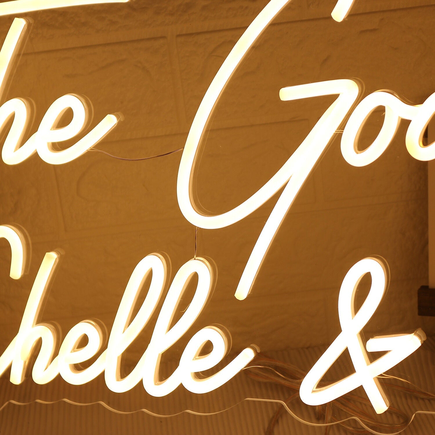 The Godfreys Chelle And Kenny Yellow Led Neon Sign - Shineneon