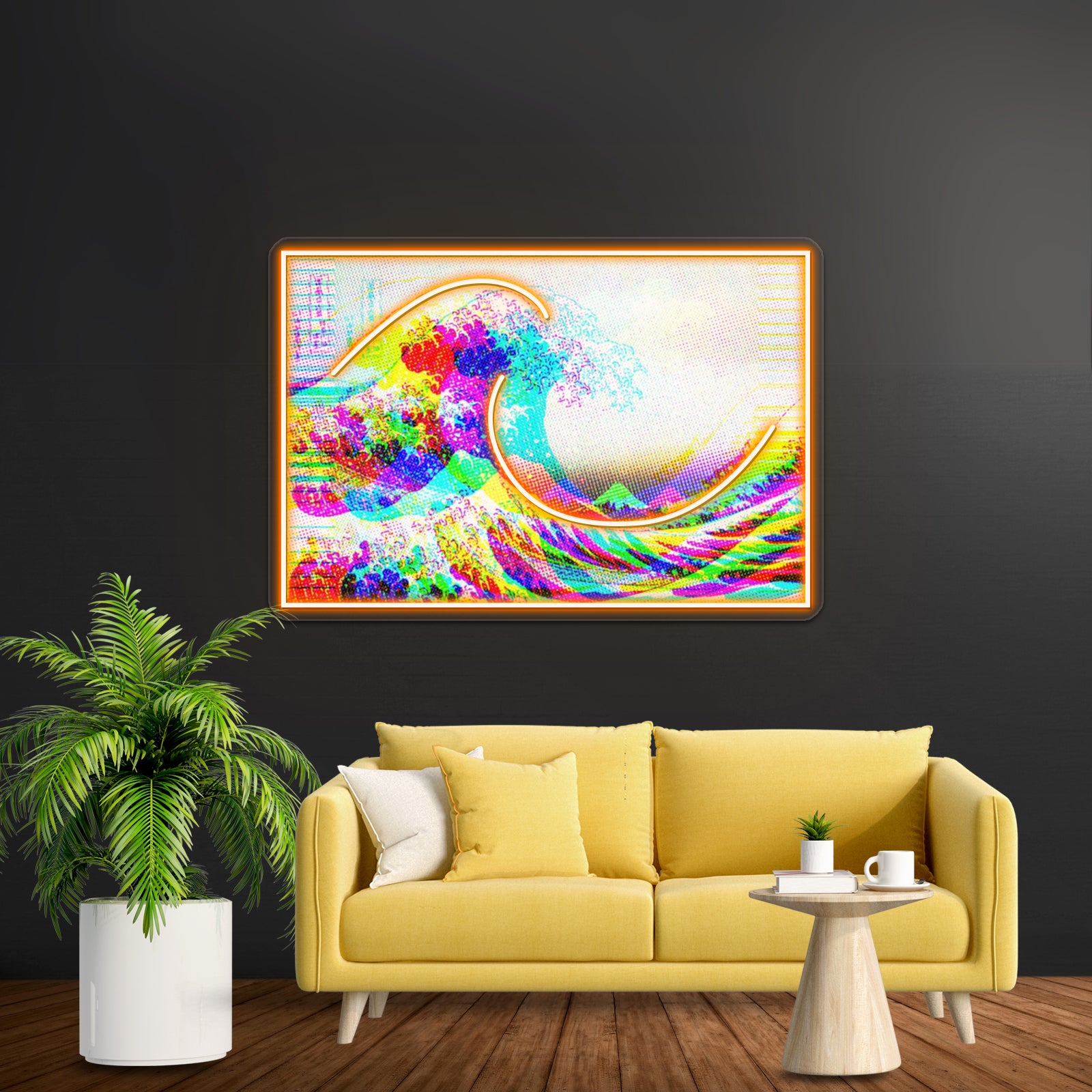 The Great Wave Artwork Personalized Neon Signs | Shineneon