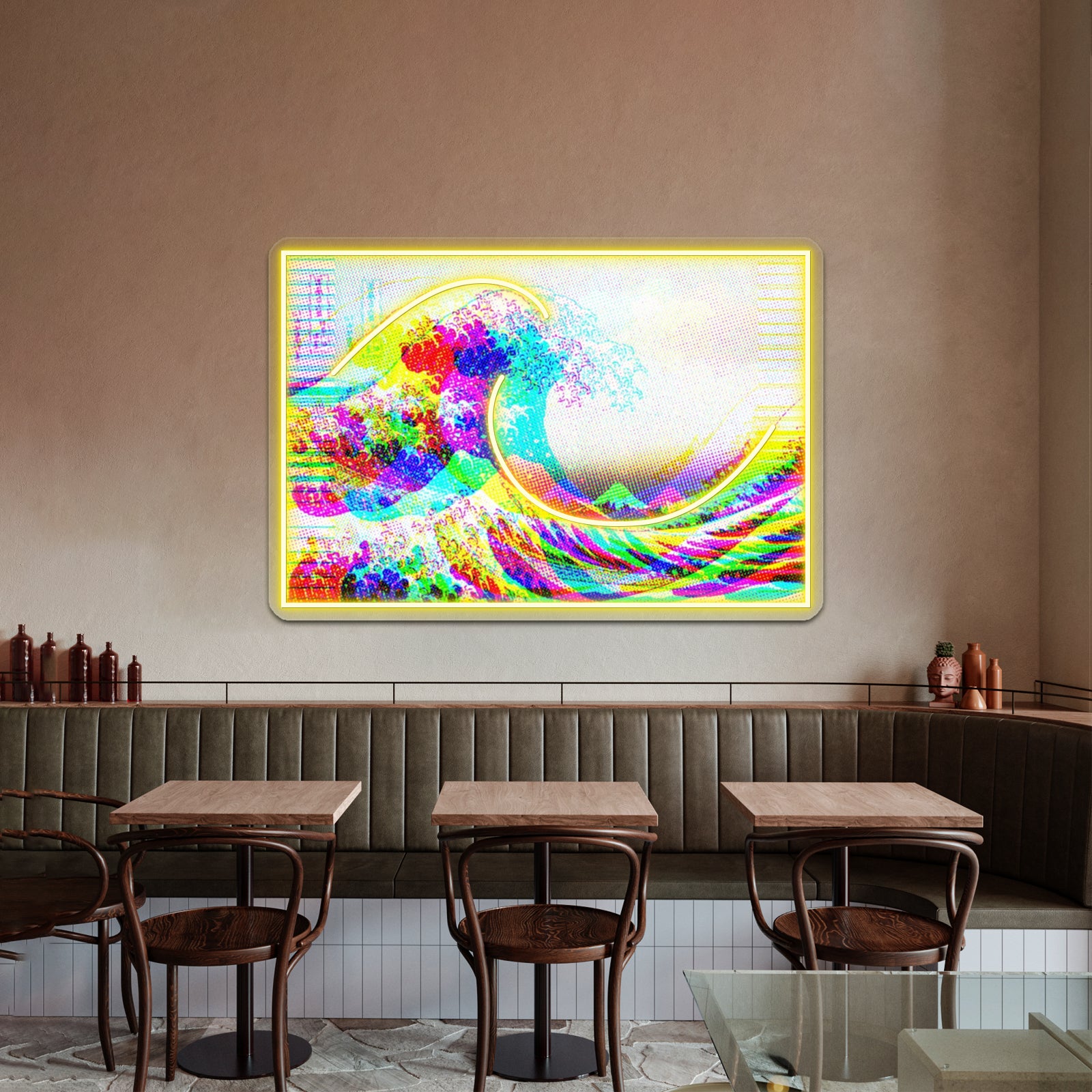 The Great Wave Artwork Personalized Neon Signs | Shineneon