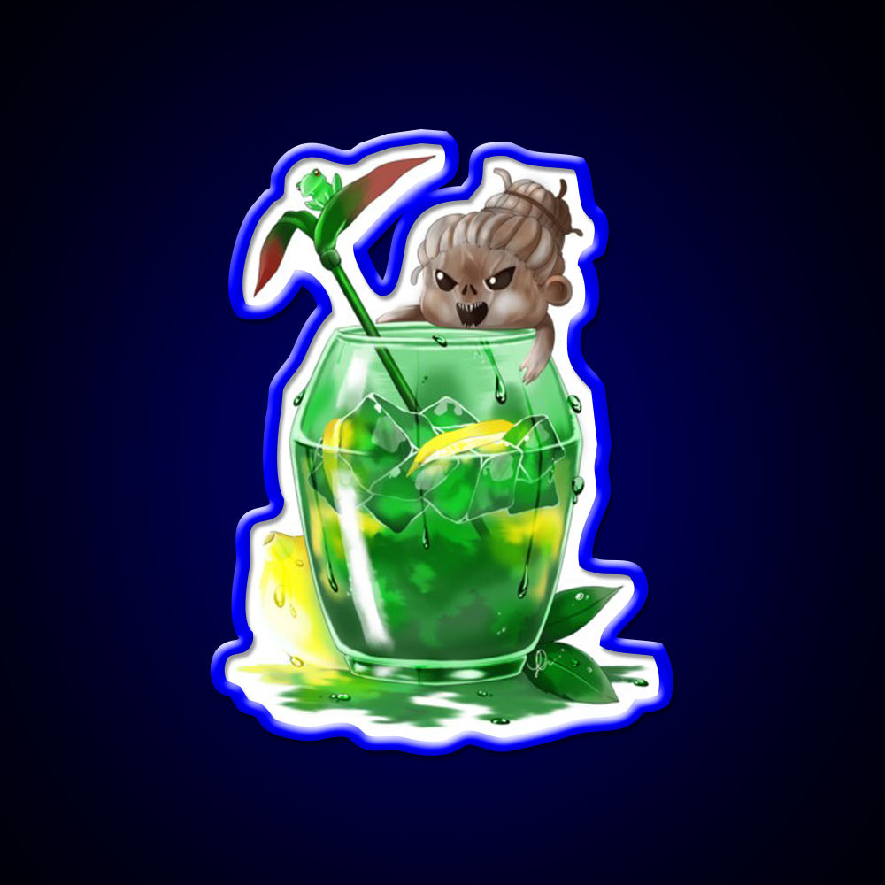 The Hags Rotten Lemon Tea Cocktail Bar Decor Led Neon Sign Rgb Color - LED neon sign view 5