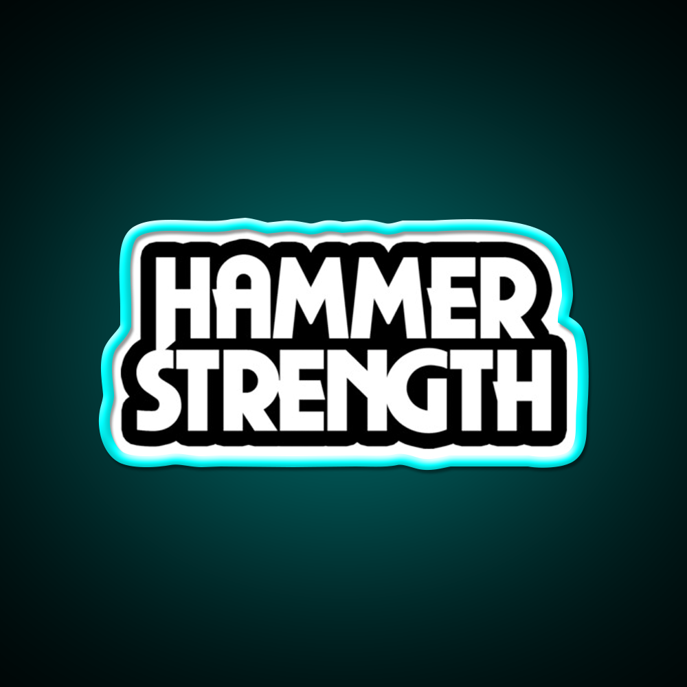 The Hammer Strength 2 Gym Fitness Led Neon Sign Rgb Color