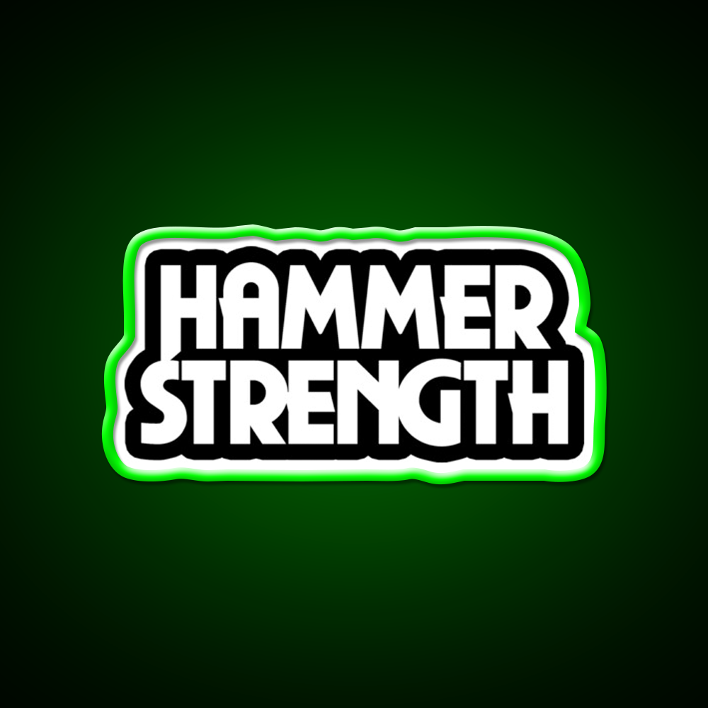 The Hammer Strength 2 Gym Fitness Led Neon Sign Rgb Color