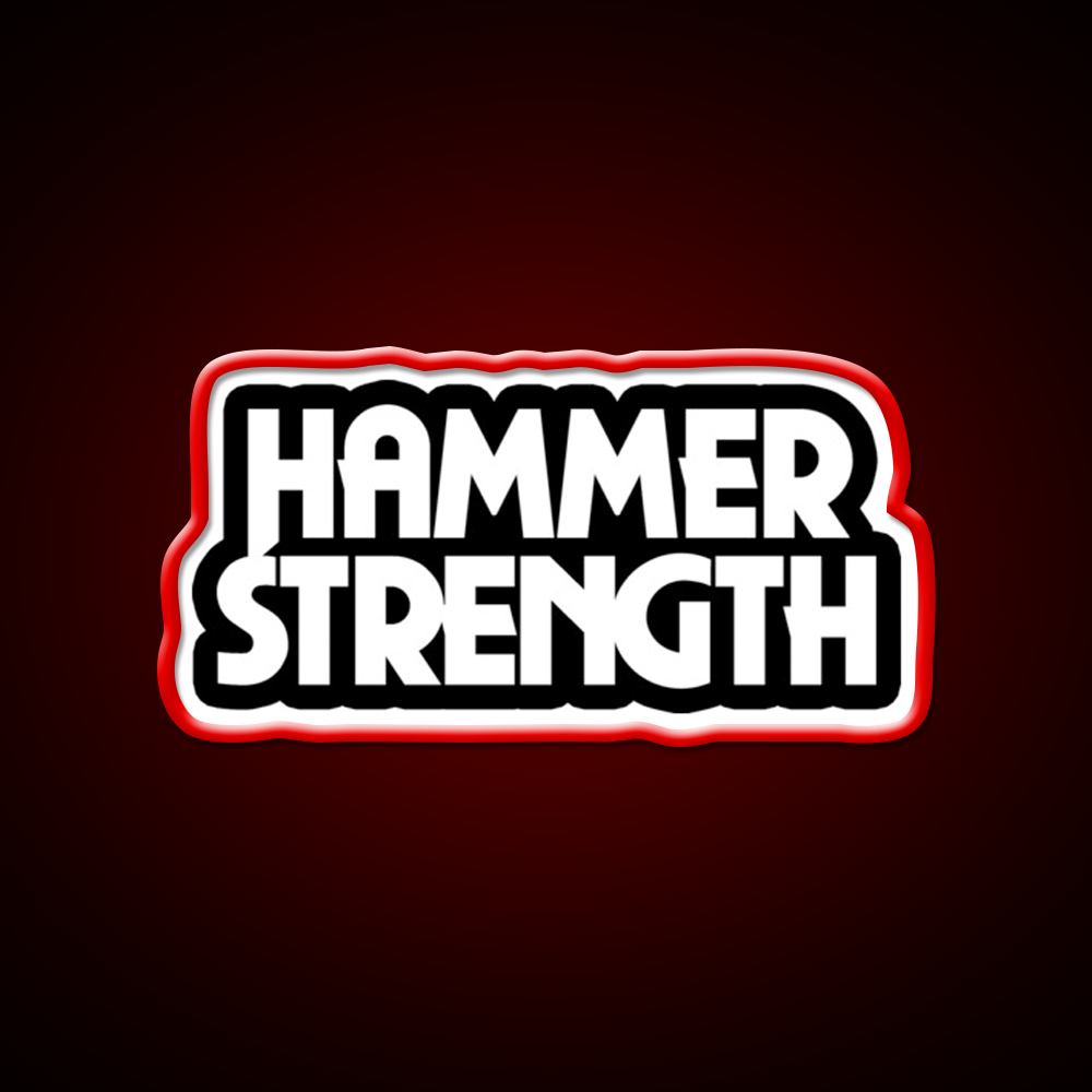The Hammer Strength 2 Gym Fitness Led Neon Sign Rgb Color