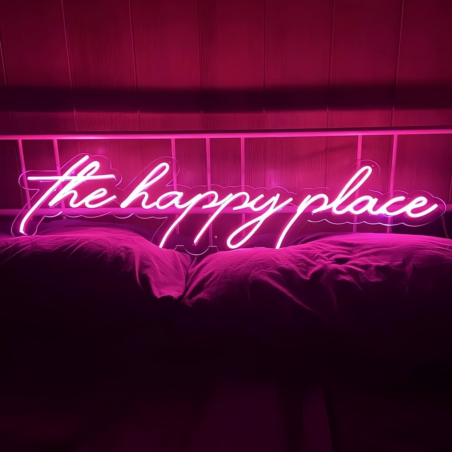 The Happy Place Led Neon Sign Illuminate Your Space - Shineneon