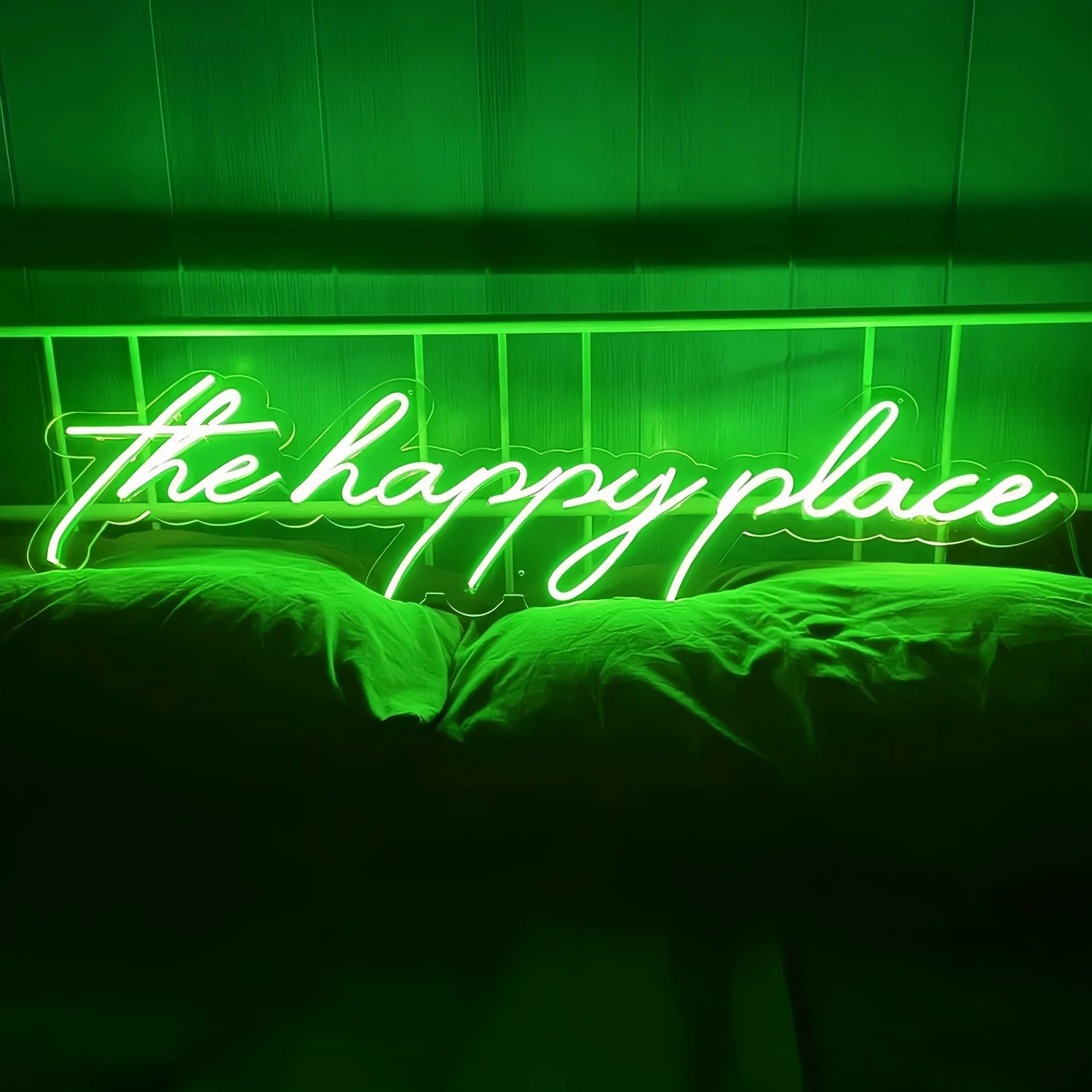 The Happy Place Led Neon Sign Illuminate Your Space - Shineneon