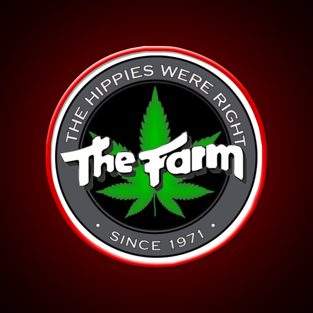The Hippies Were Right Hemp Inspired Green Leaf Led Neon Sign Rgb Color - LED neon sign view 10