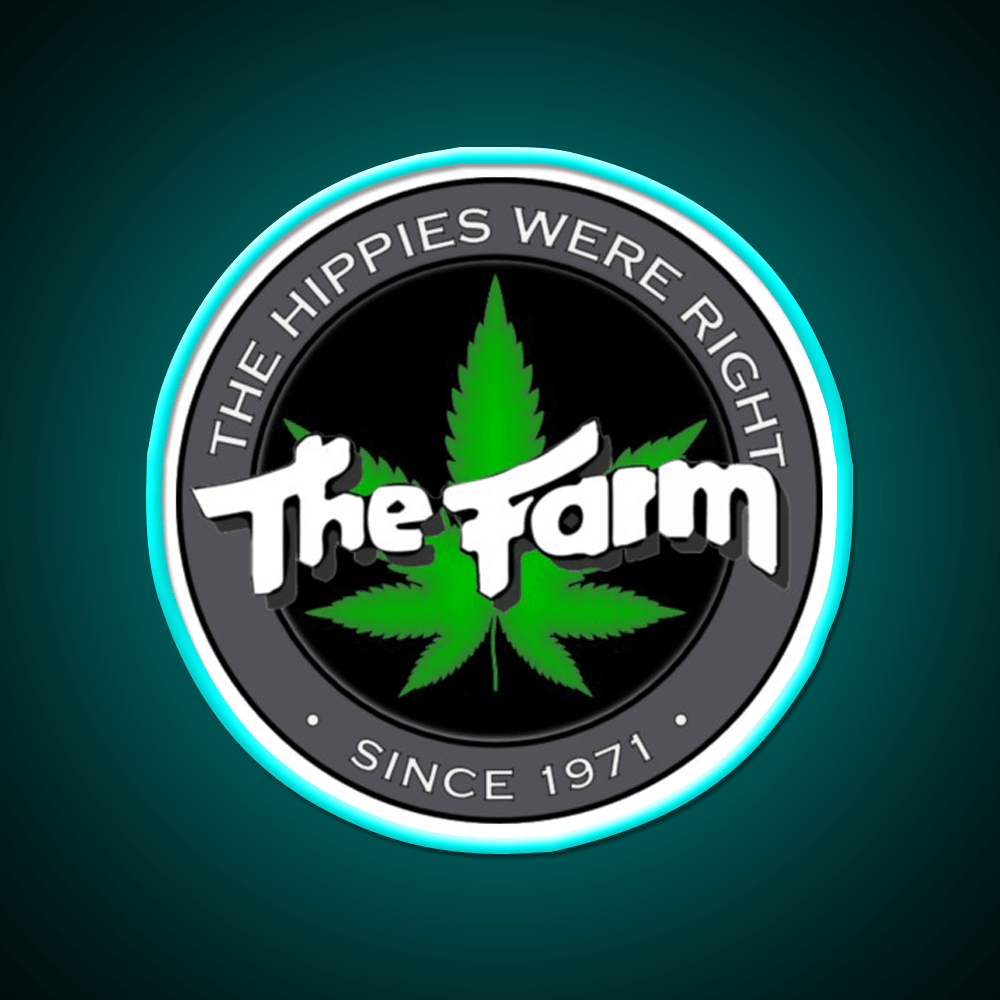 The Hippies Were Right Hemp Inspired Green Leaf Led Neon Sign Rgb Color - Shineneon