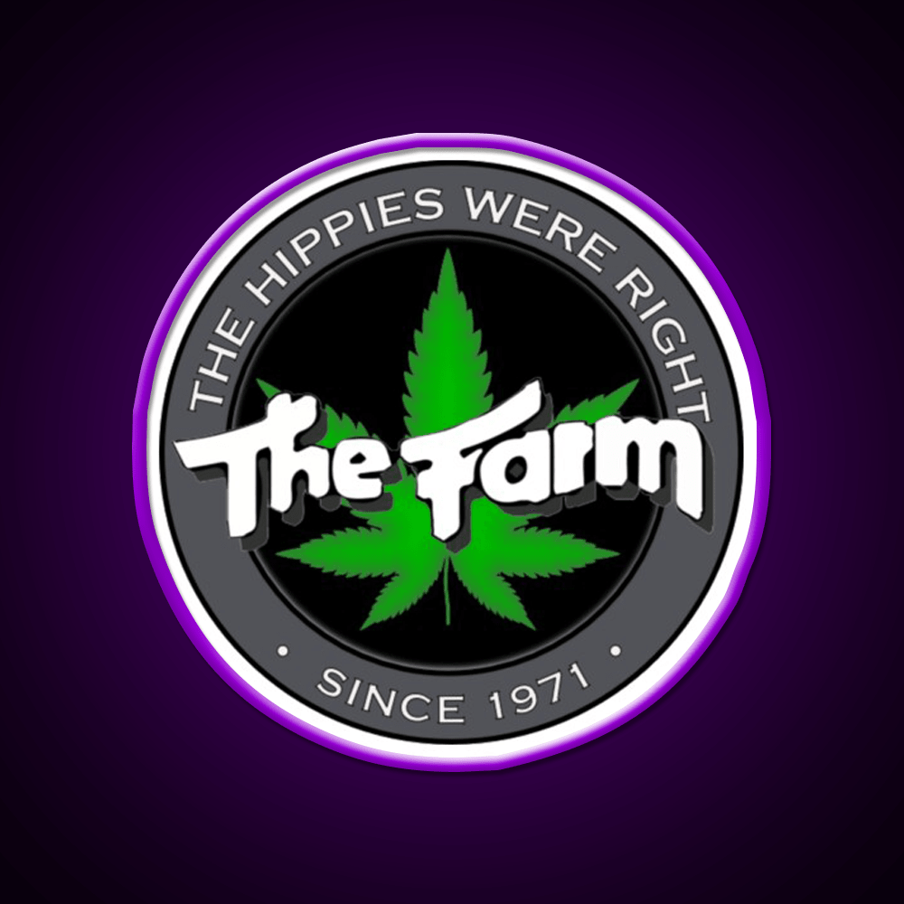 The Hippies Were Right Hemp Inspired Green Leaf Led Neon Sign Rgb Color - Shineneon