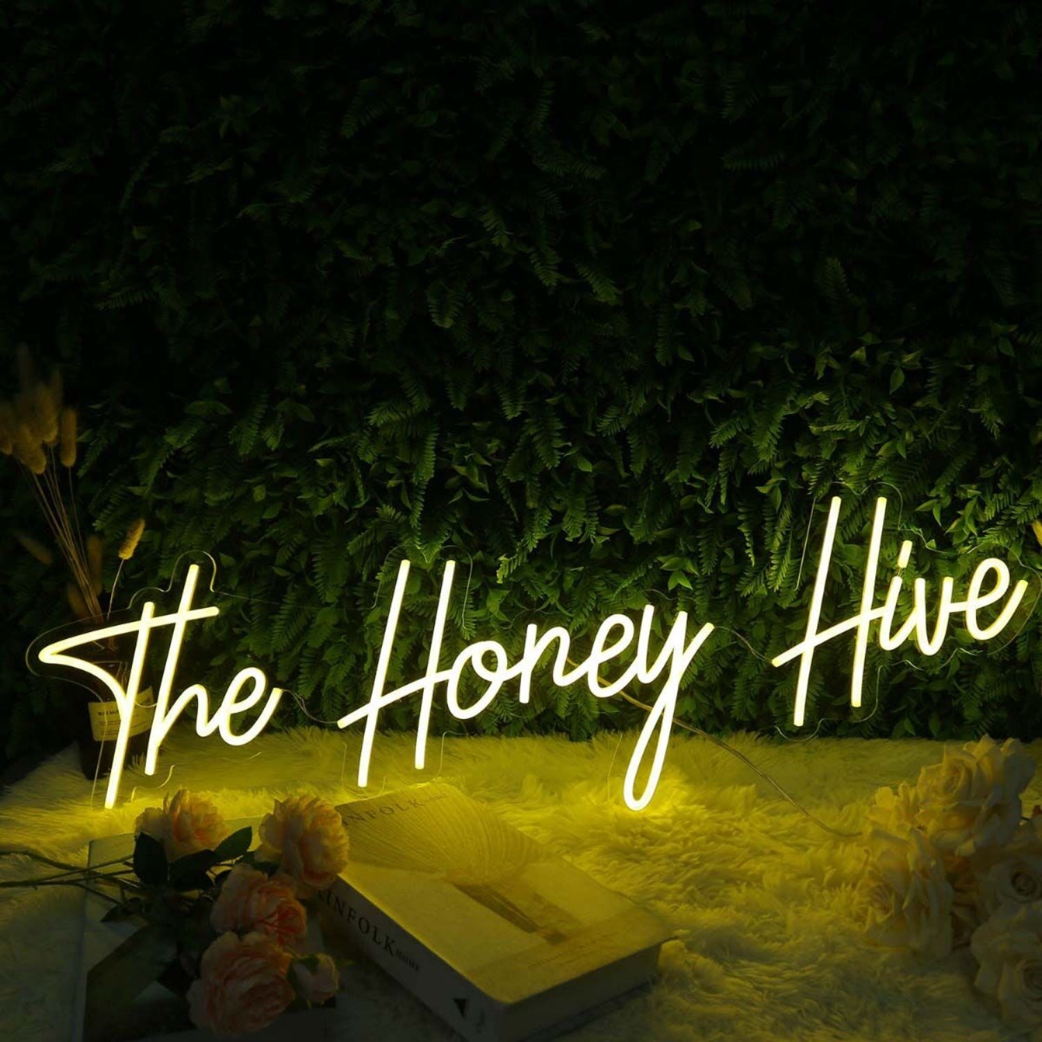 The Honey Hive Yellow Led Neon Sign | Shineneon