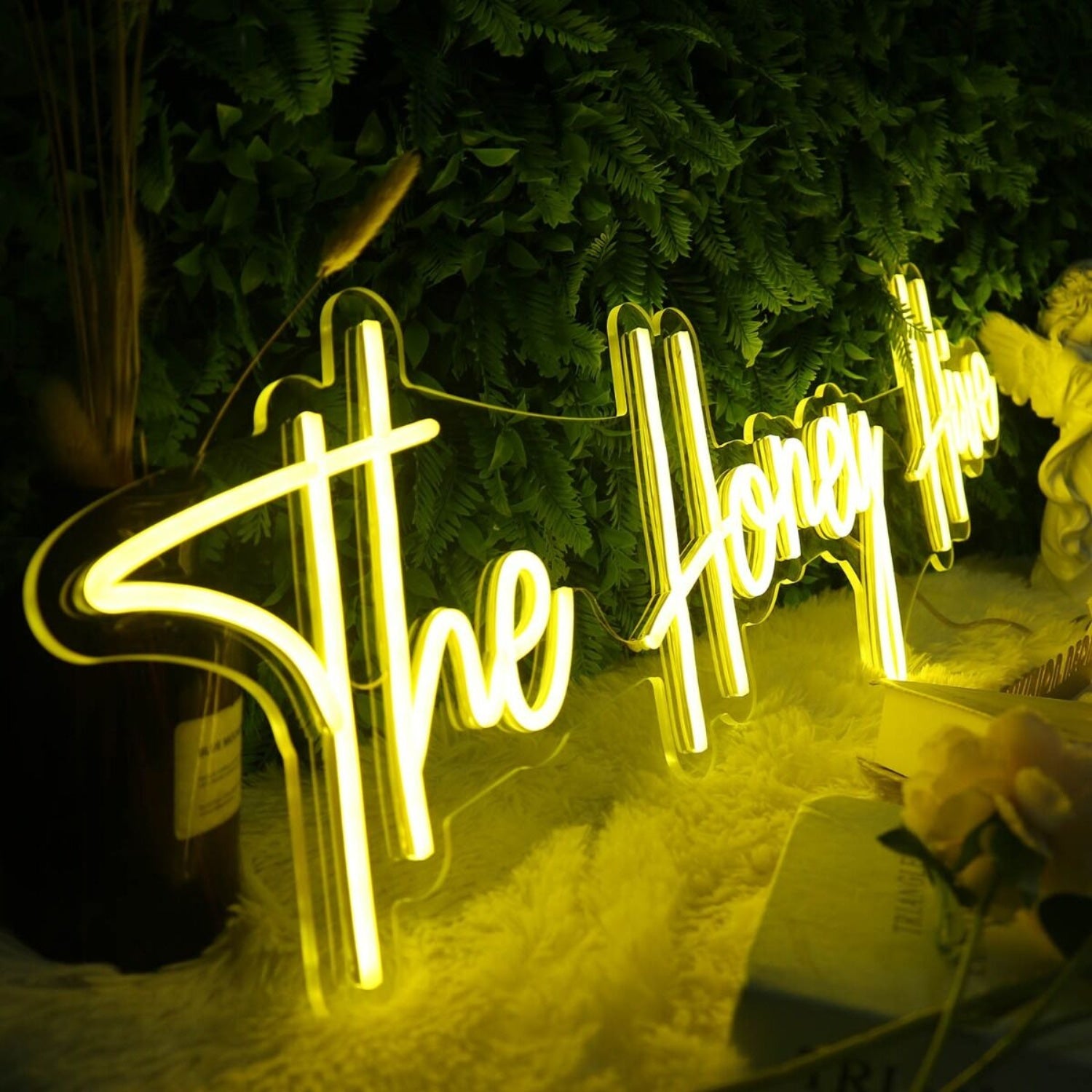 The Honey Hive Yellow Led Neon Sign | Shineneon