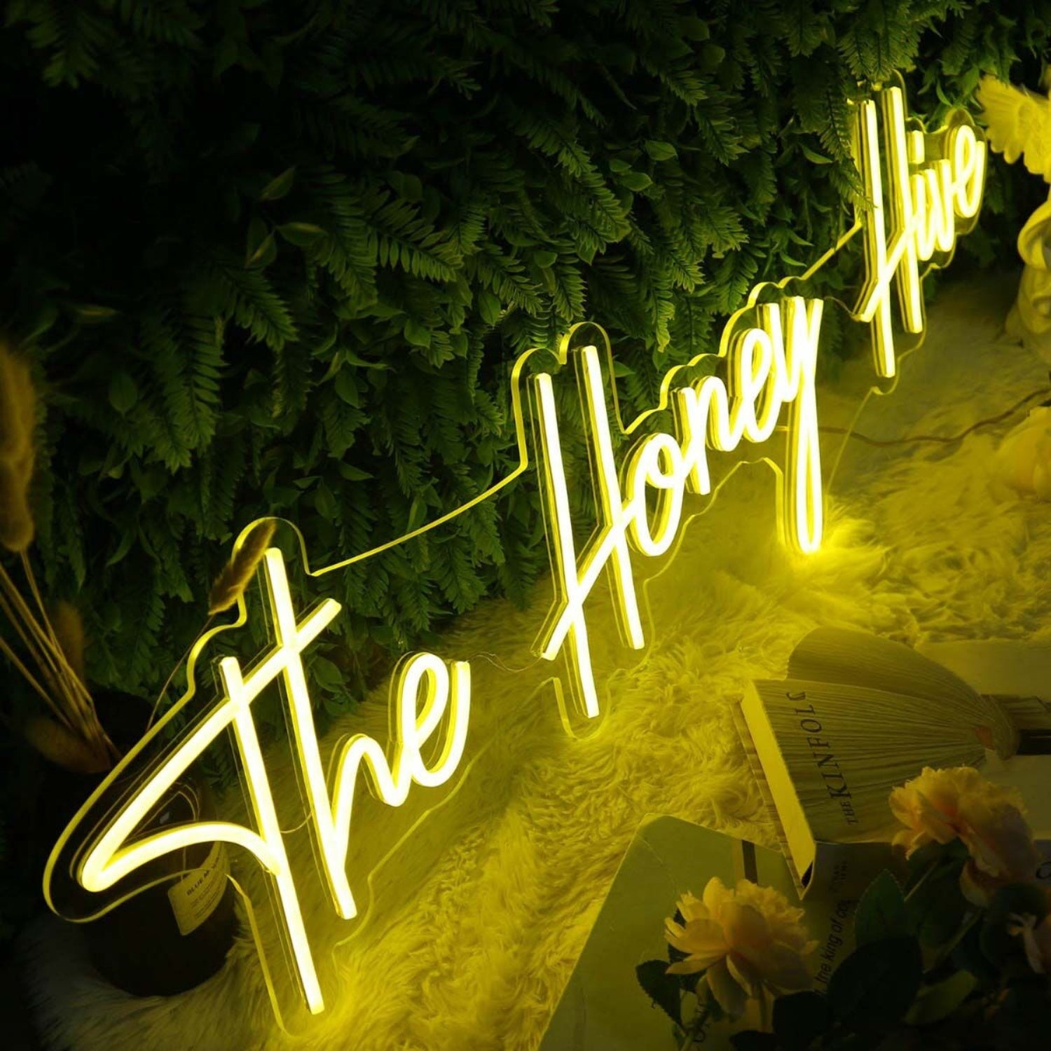 The Honey Hive Yellow Led Neon Sign | Shineneon