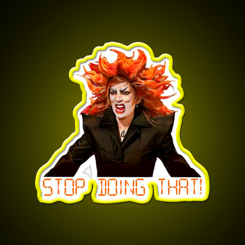 The It Crowd Aunt Irma Barber Shop Haircut Led Neon Sign - Custom LED neon sign front view