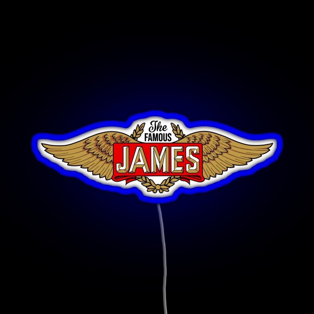The James Motorcycles Wings Rgb Neon Sign - Shineneon