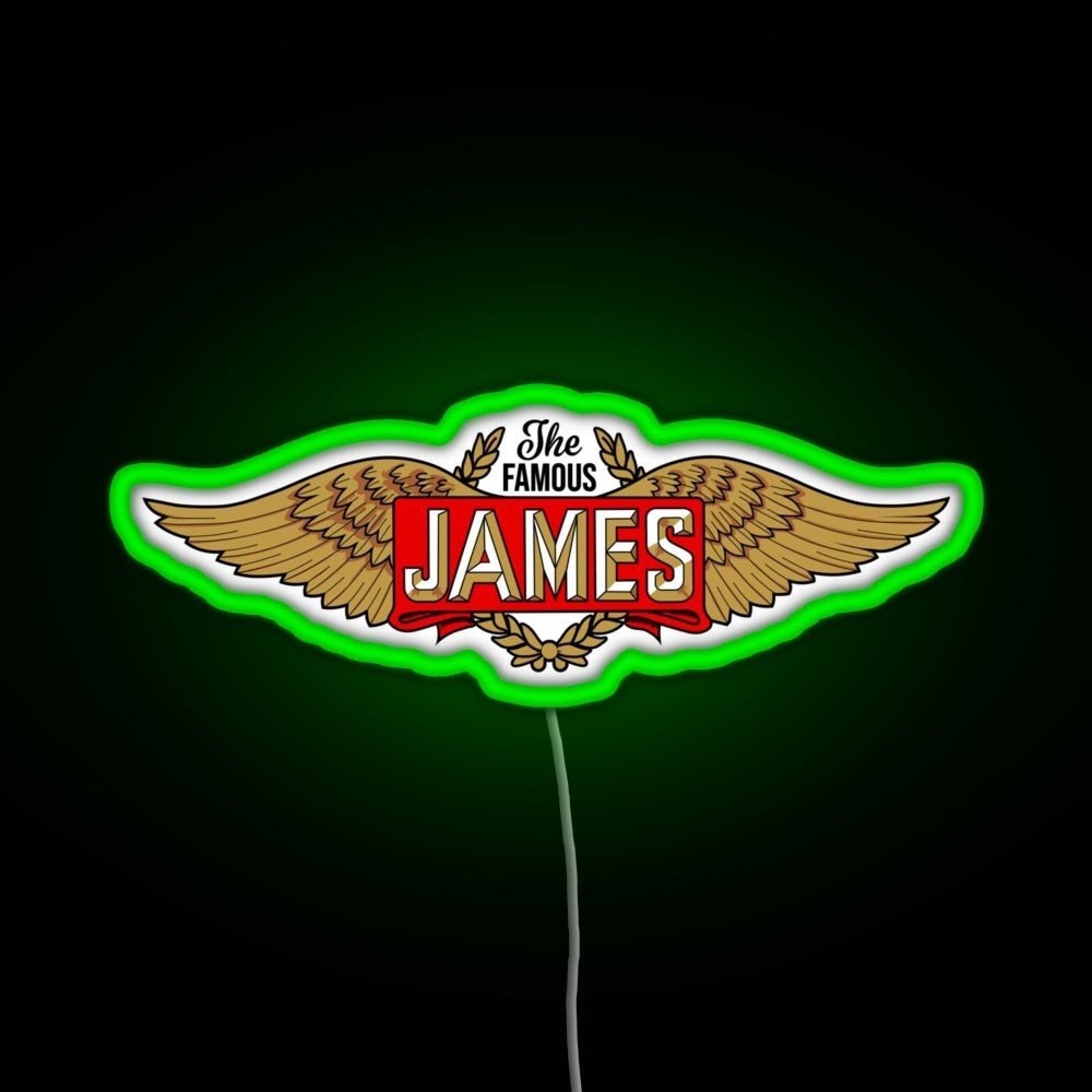 The James Motorcycles Wings Rgb Neon Sign - Shineneon