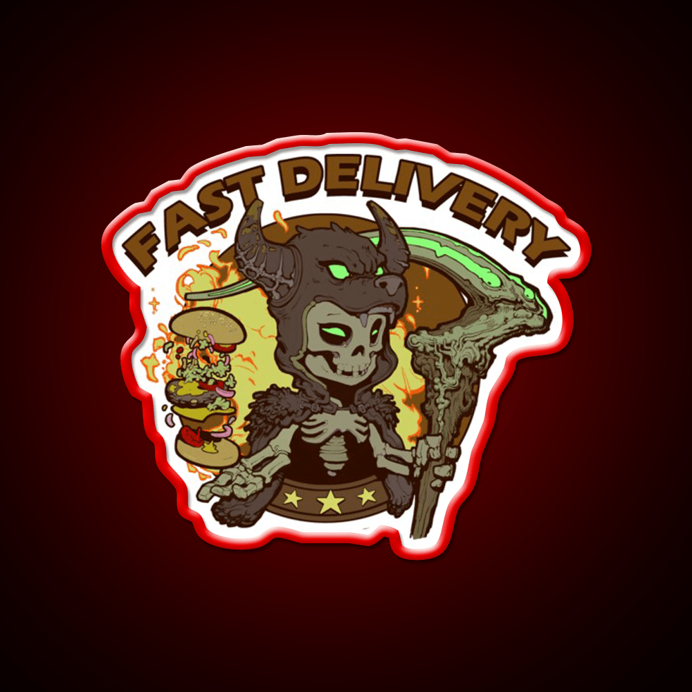 The Junk Food Mage Fast Food Led Neon Sign For Burger Place Rgb Color - Shineneon