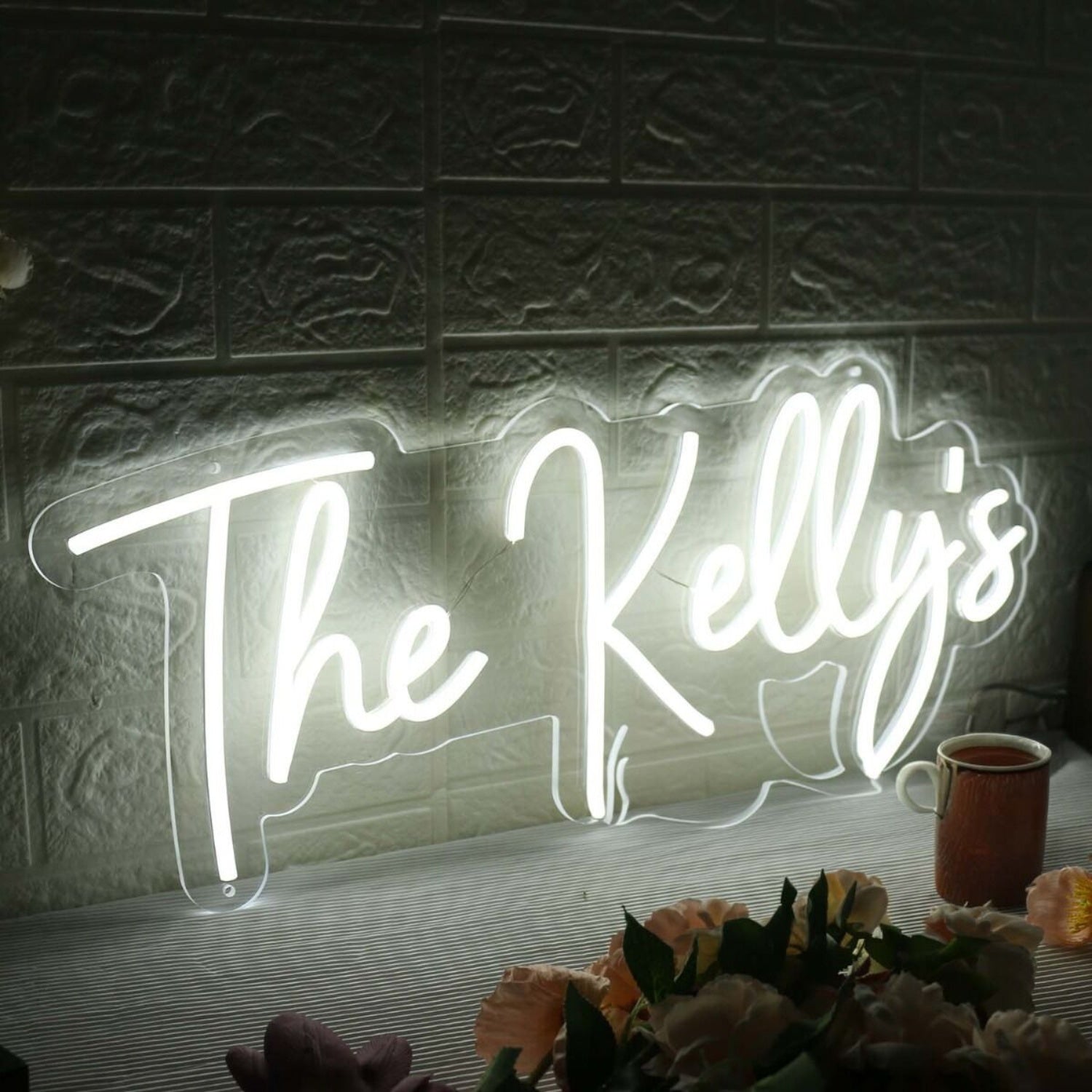 The Kellys White Led Neon Sign - Shineneon