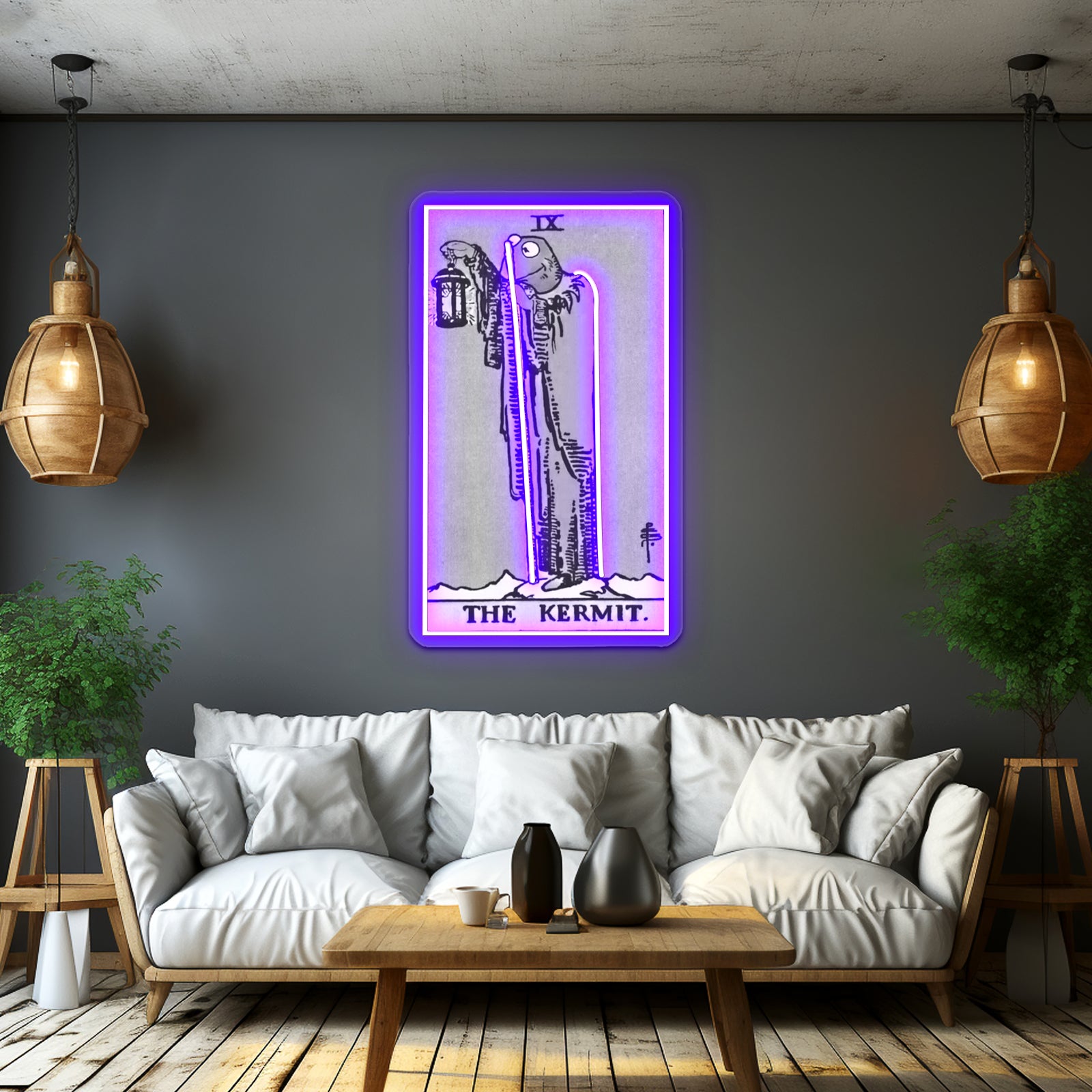 The Kermit Artwork Personalized Neon Signs | Shineneon