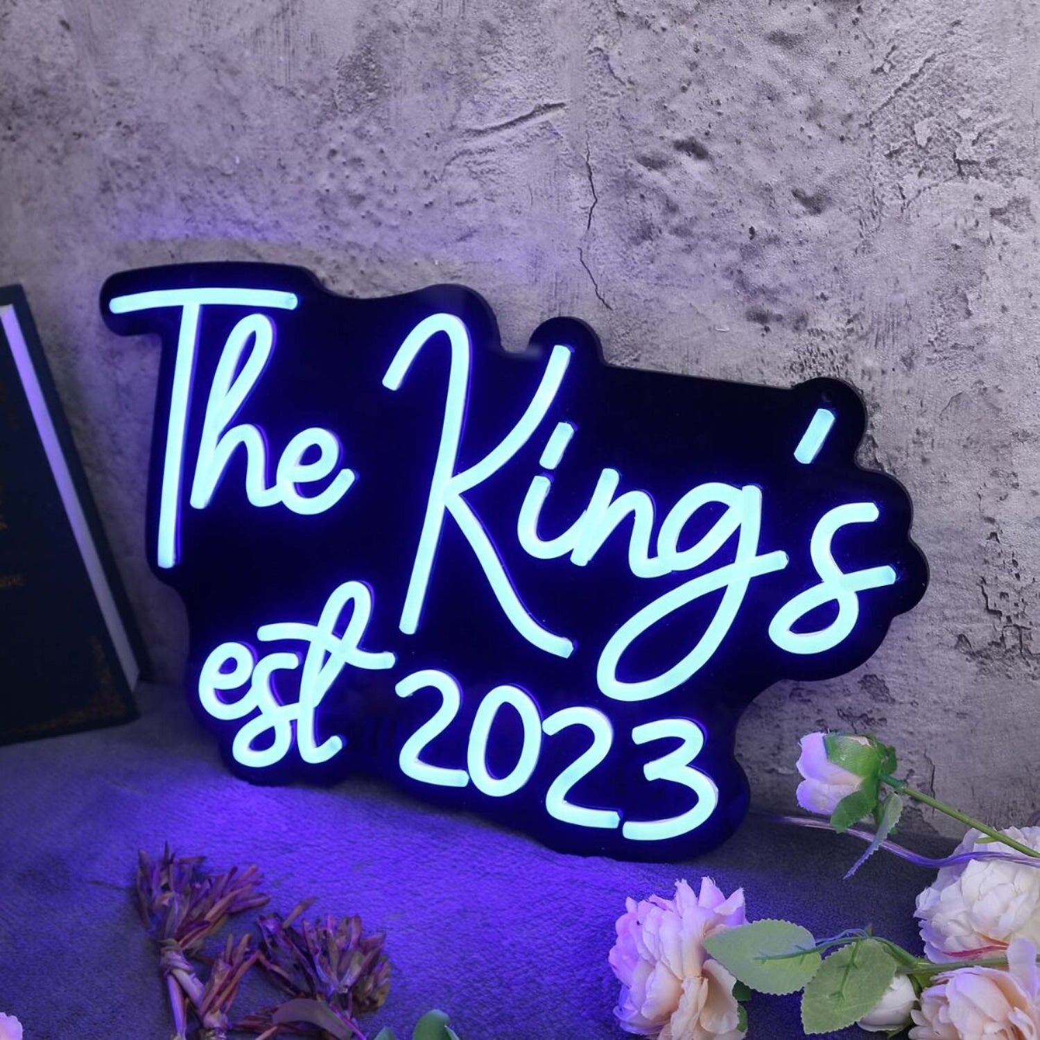 The Kings Est 2023 Blue Led Neon Sign - Shineneon