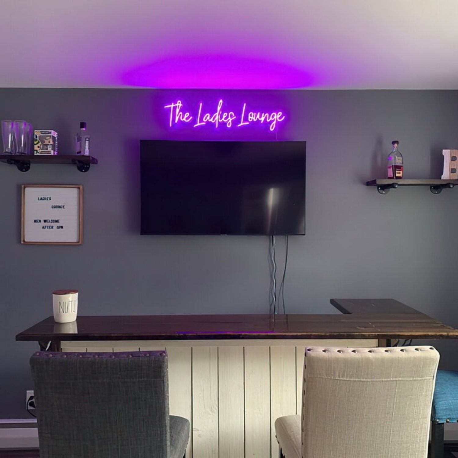 The Ladies Lounge Led Neon Sign Fsocial And Fun Spaces - Shineneon
