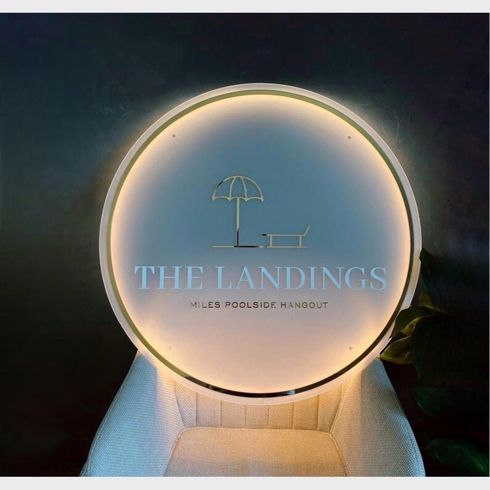 The Landings Acrylic Business Logo Sign - Shineneon