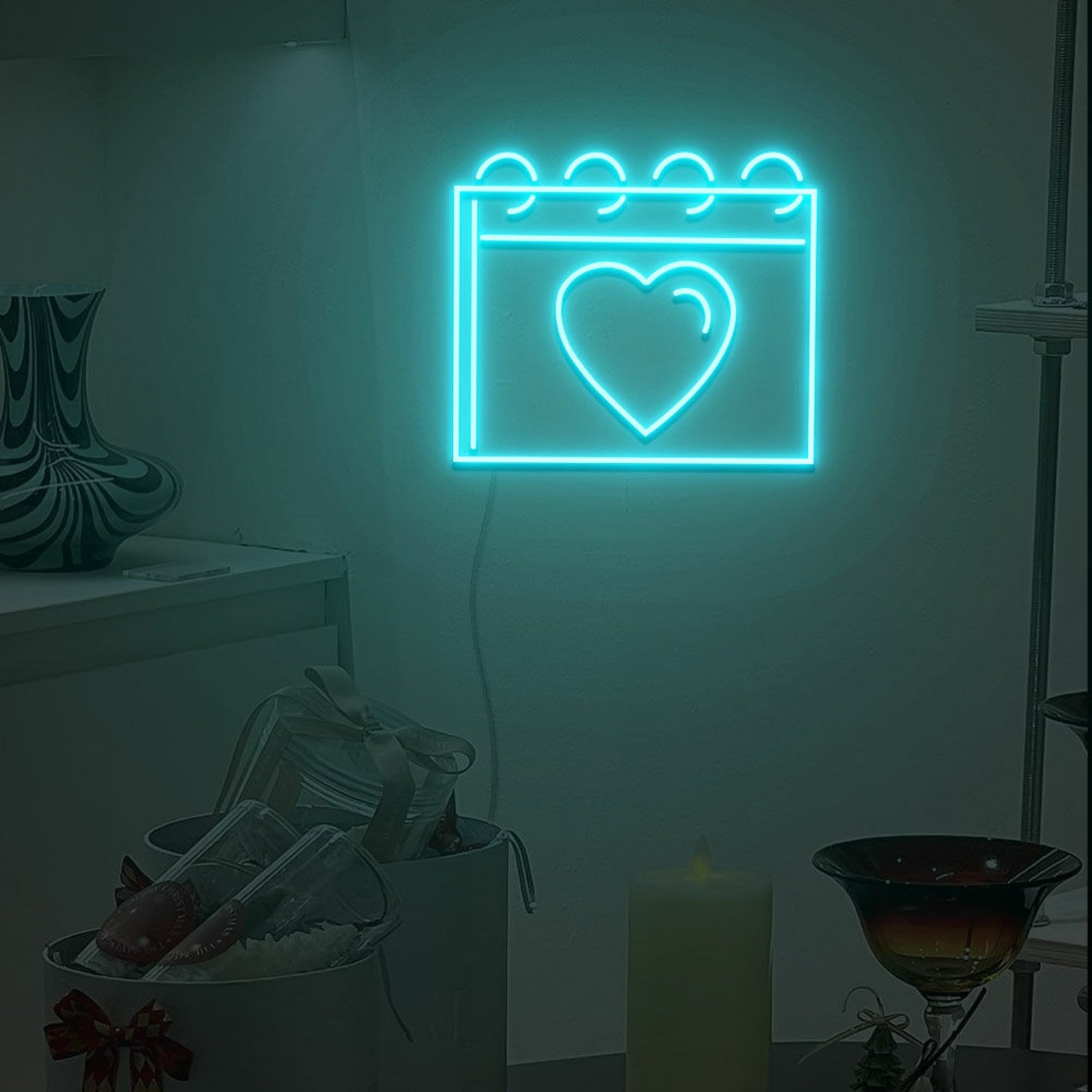 The Love Calendar Neon Sign For Wedding Bar Party Decoration | Shineneon