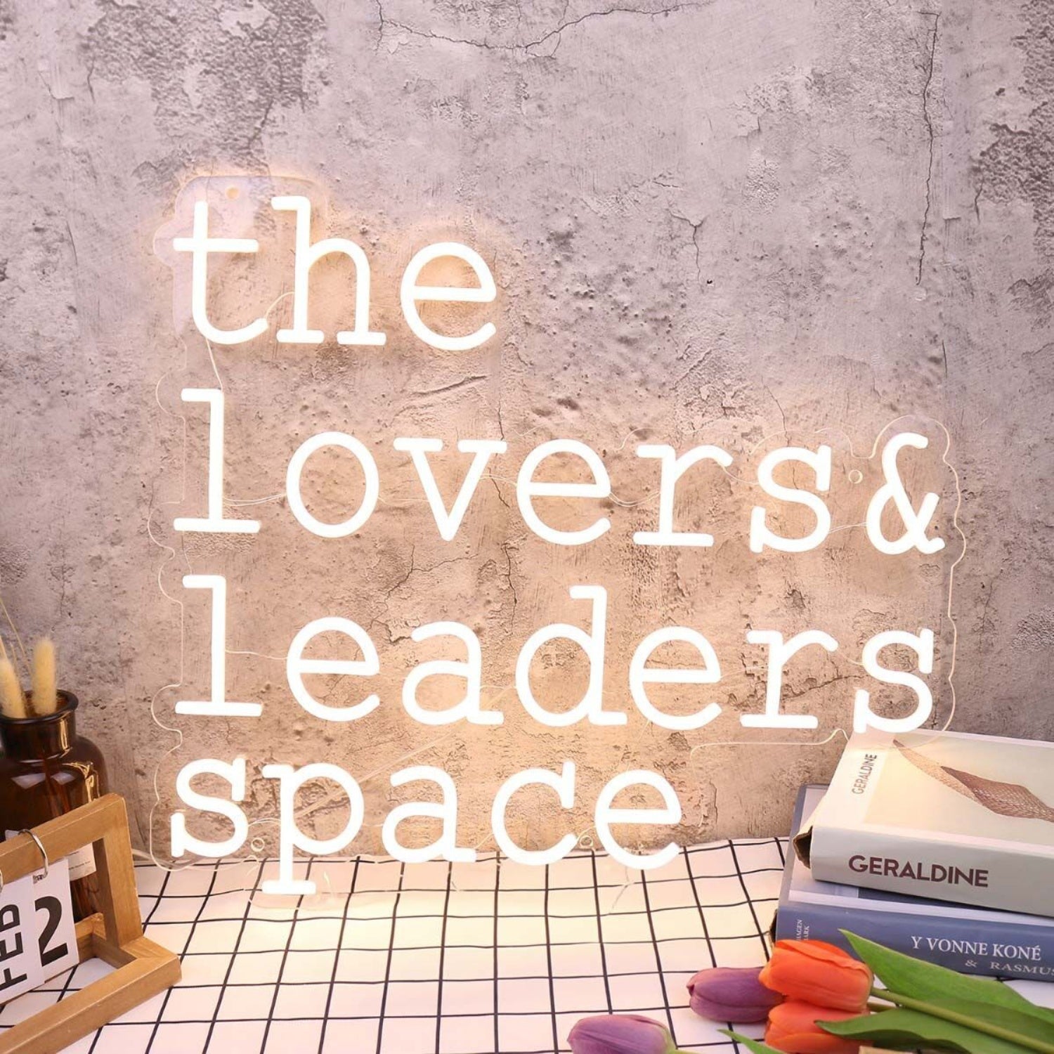The Lovers And Leaders Space Yellow Led Neon Sign - Shineneon