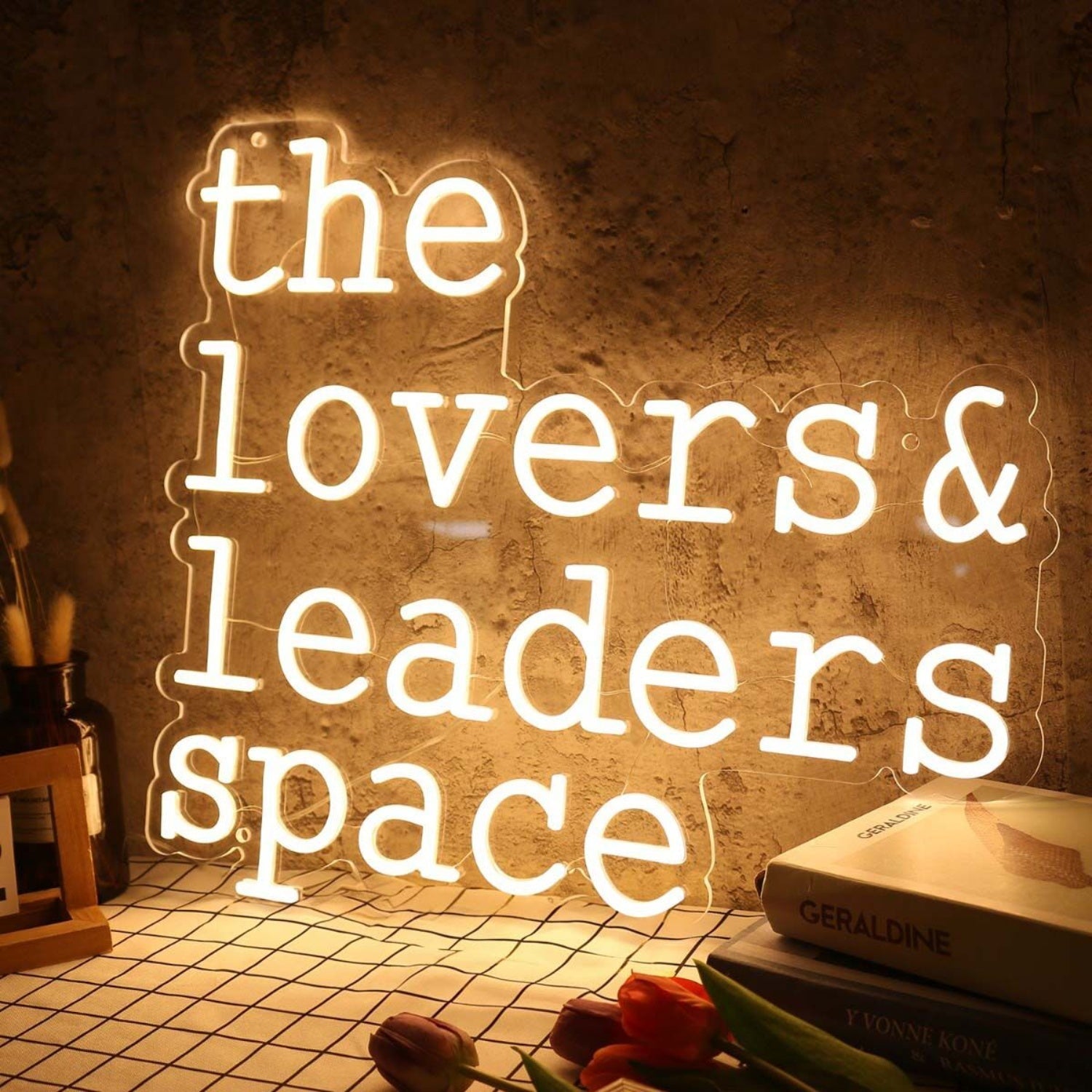 The Lovers And Leaders Space Yellow Led Neon Sign - Shineneon