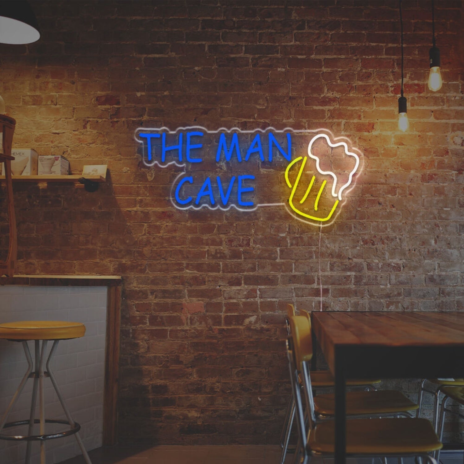 The Man Cave With Beer Led Neon Sign - Shineneon