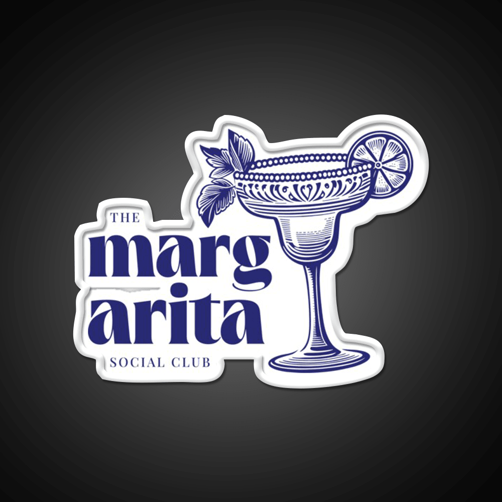 The Margarita Social Club Party Drink Tequila Led Neon Sign Rgb Color - Shineneon