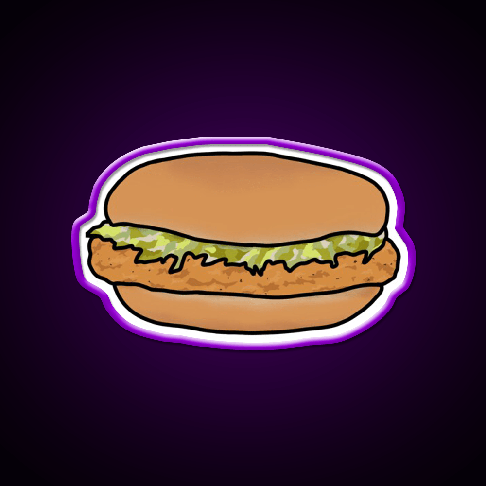 The Mcchicken Fast Food Led Neon Sign For Burger Place Rgb Color - Shineneon