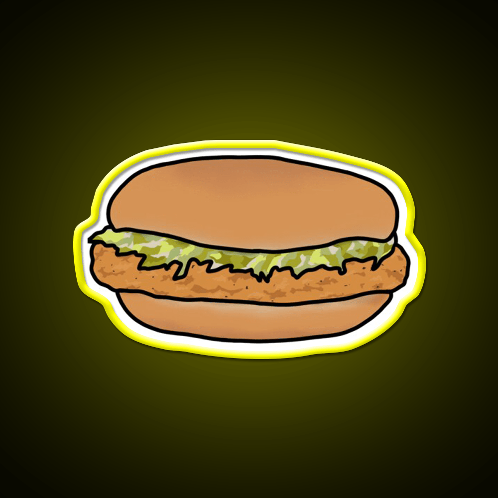 The Mcchicken Fast Food Led Neon Sign For Burger Place Rgb Color - Shineneon