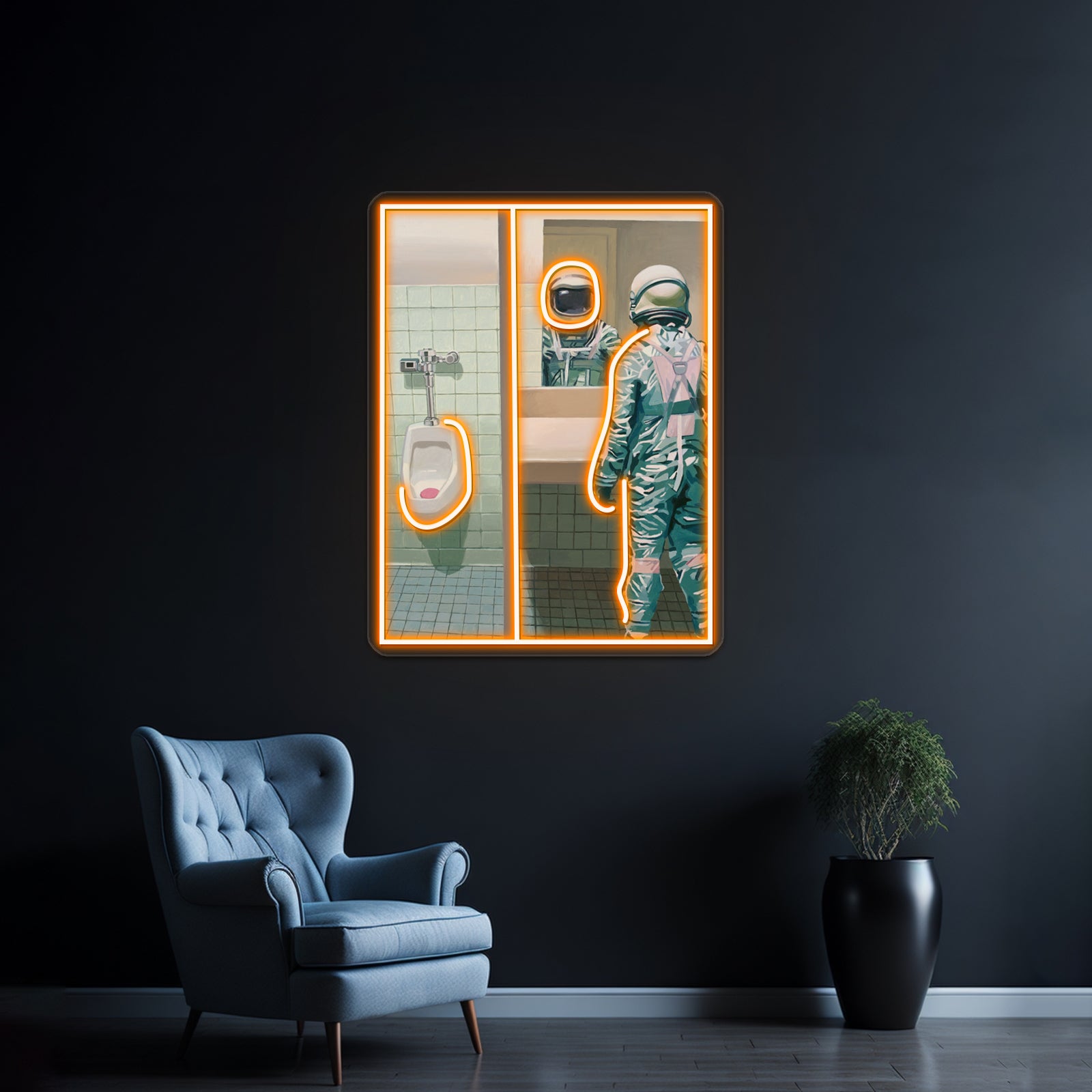 The Mens Room Artwork Personalized Neon Signs | Shineneon