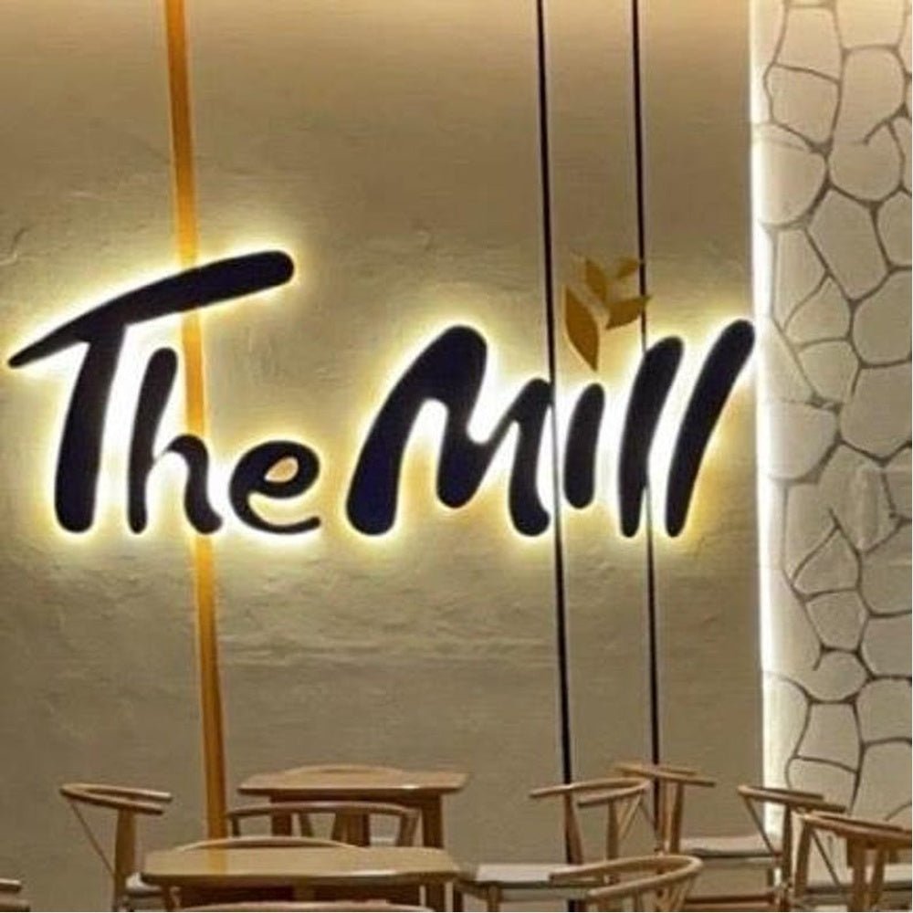 The Mill 3D Backlit Channel Letters Led Light Sign - Shineneon