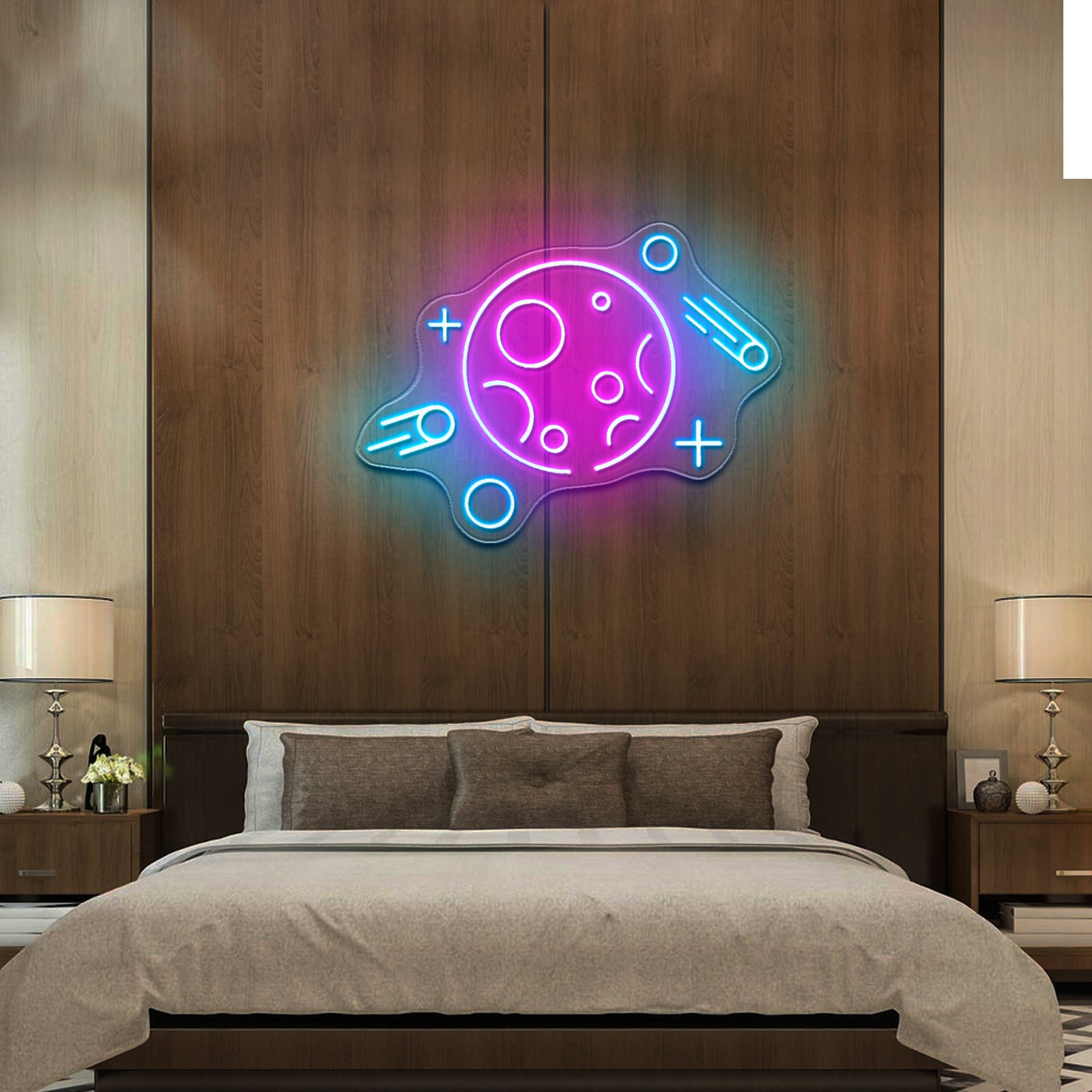 The Rocket Neon Sign For Kids Bedroom