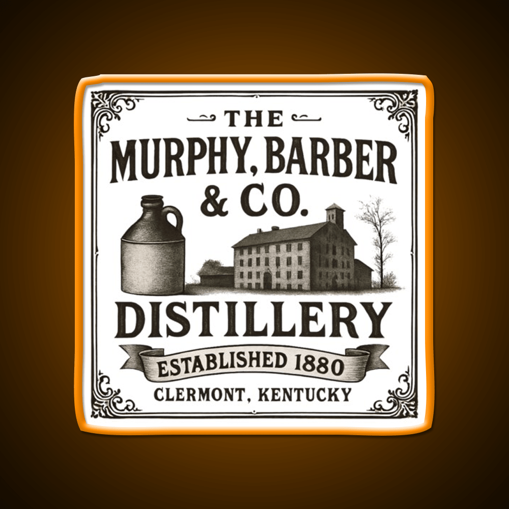 The Murphy Barber Co Distillery Whiskey Drink Bar Led Neon Sign Rgb Color - Shineneon