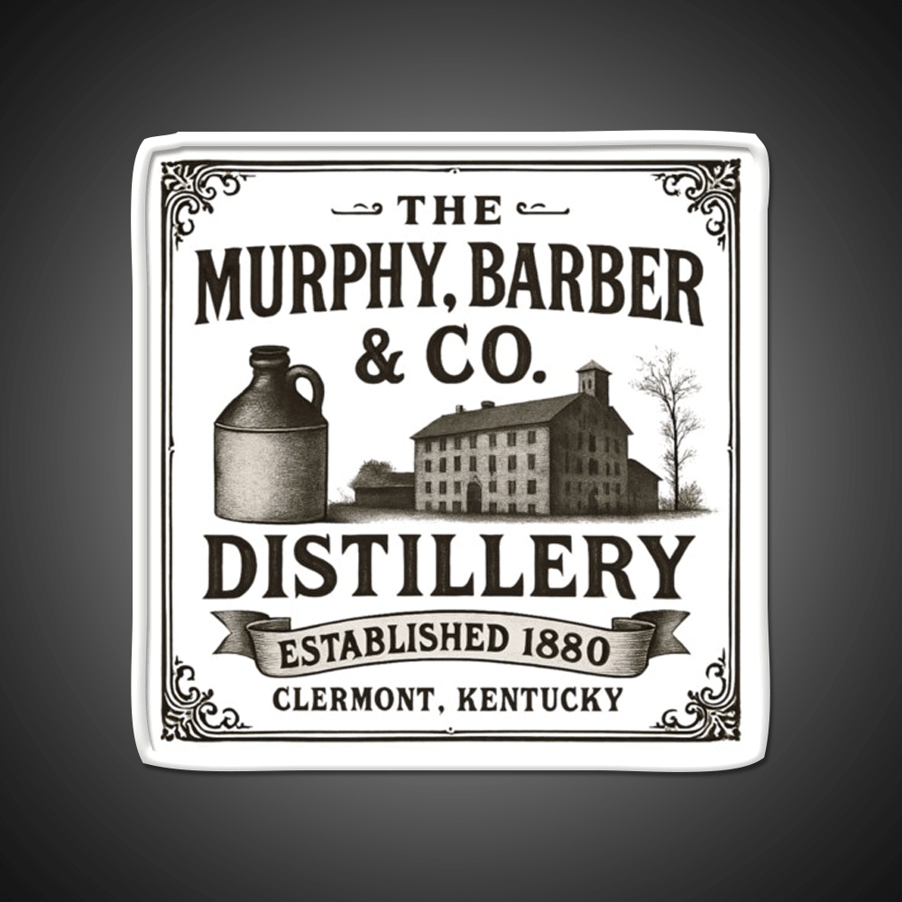 The Murphy Barber Co Distillery Whiskey Drink Bar Led Neon Sign Rgb Color - Shineneon