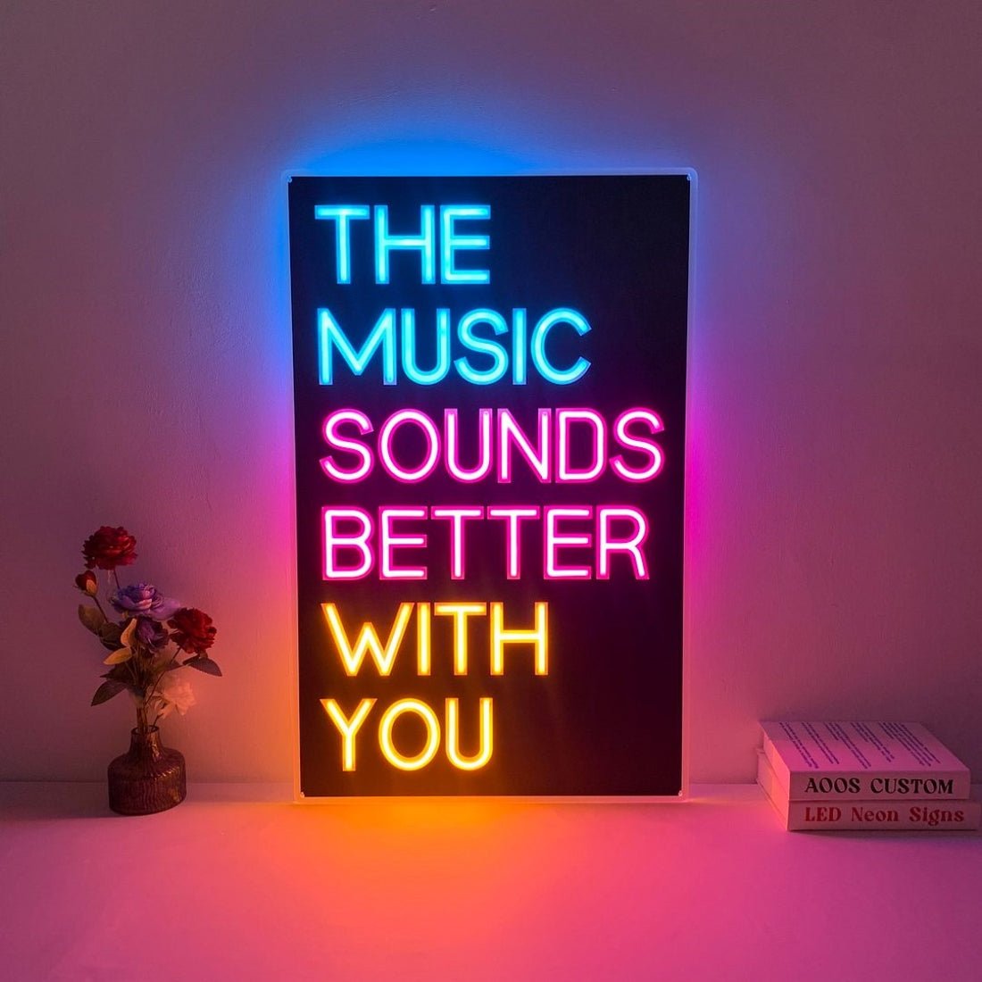 The Music Sounds Better With You Led Sign Business Neon Sign - Shineneon