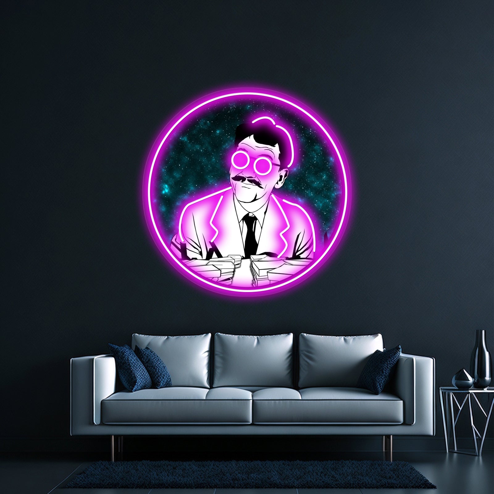 The Myopic Mr Bemis Artwork Personalized Neon Signs | Shineneon