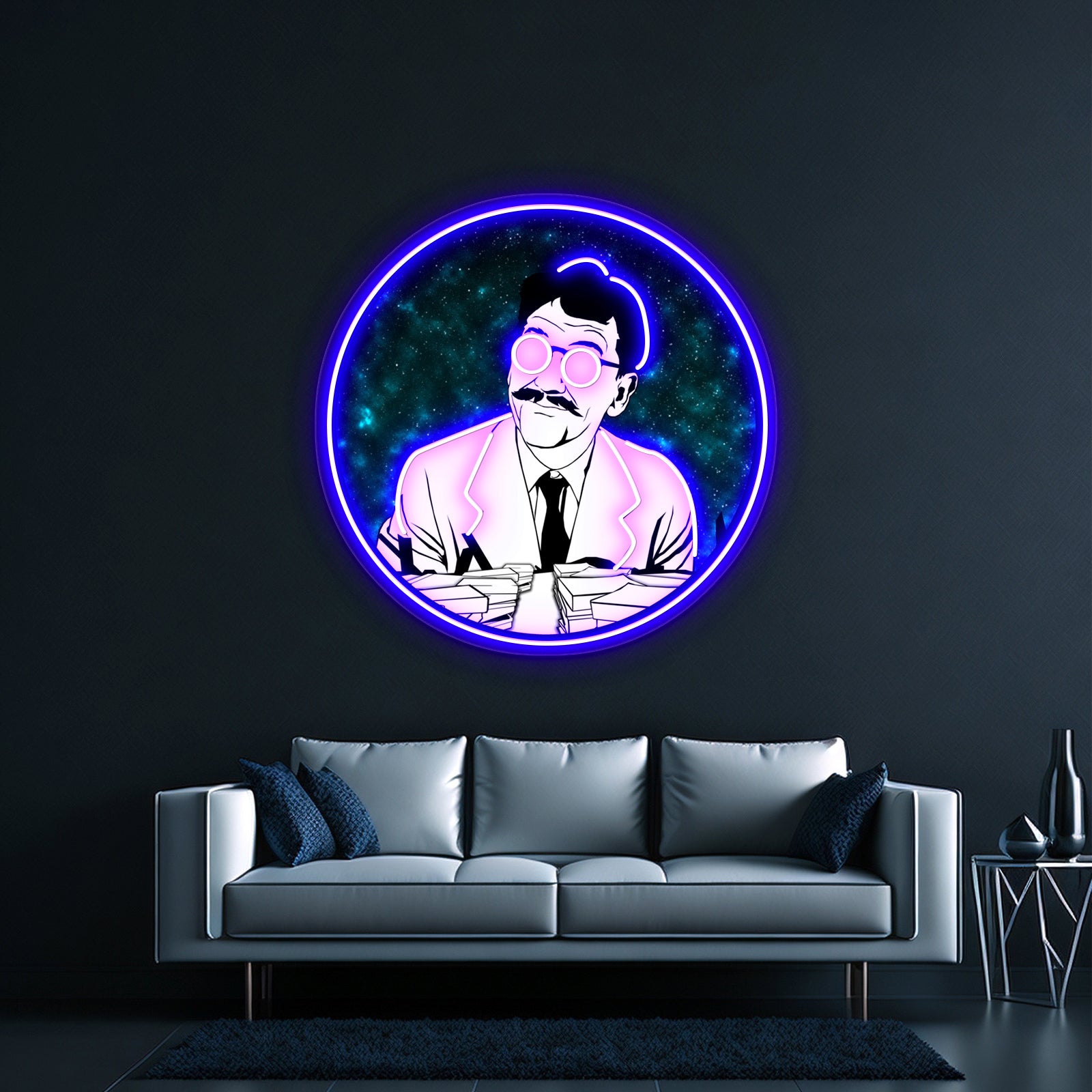 The Myopic Mr Bemis Artwork Personalized Neon Signs | Shineneon