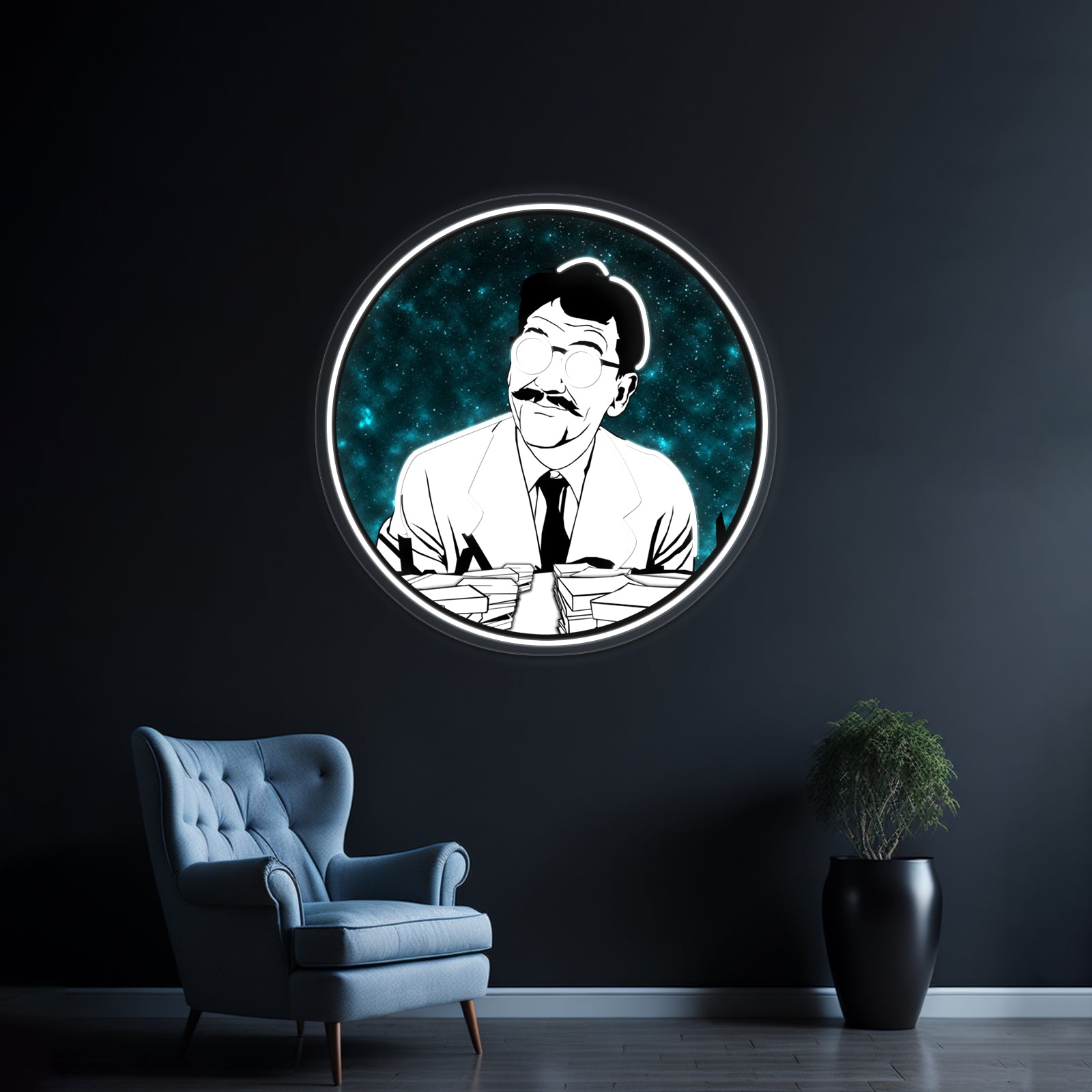 The Myopic Mr Bemis Artwork Personalized Neon Signs | Shineneon