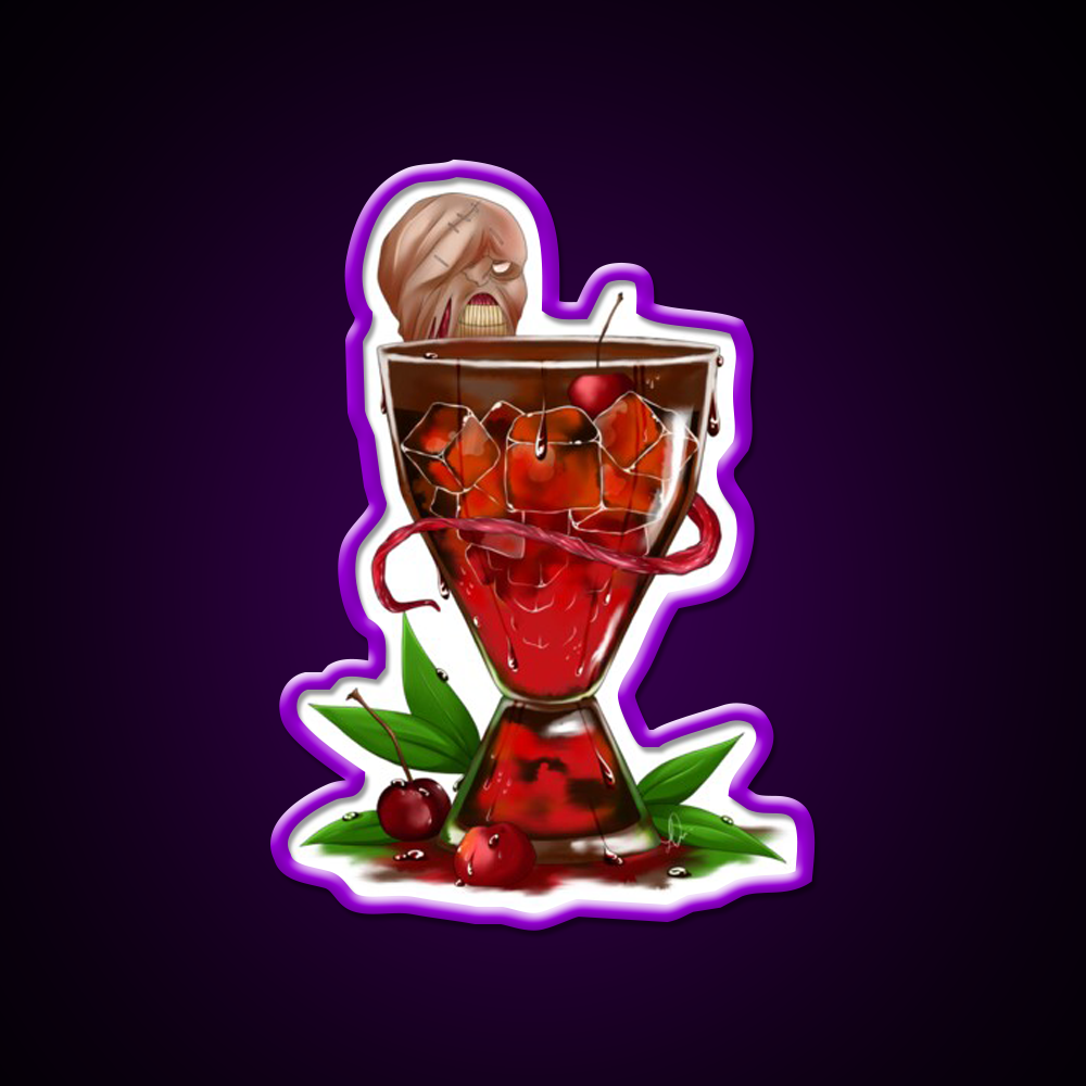The Nemesiss Cherry Virus Cocktail Bar Decor Led Neon Sign Rgb Color - LED neon sign view 9