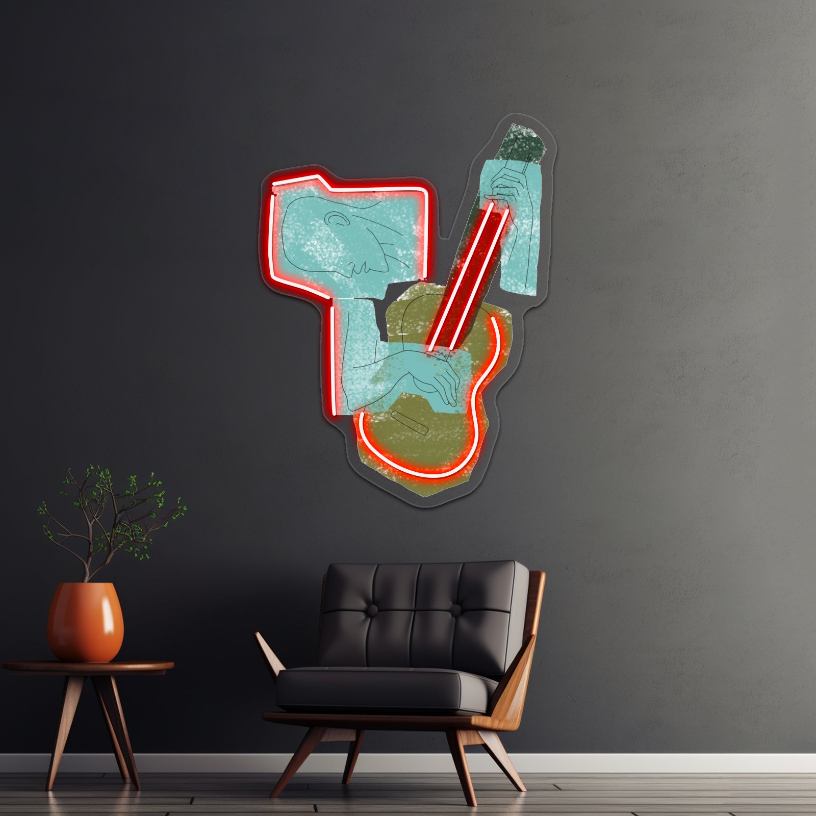 The Old Guitarist Wall Artwork Neon Signs | Shineneon