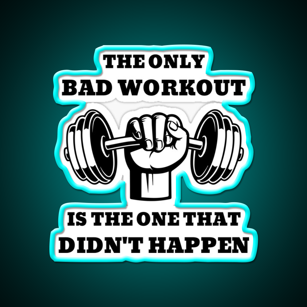 The One That Didnt Happen Gym Fitness Led Neon Sign Fitness Room Sign Rgb Color